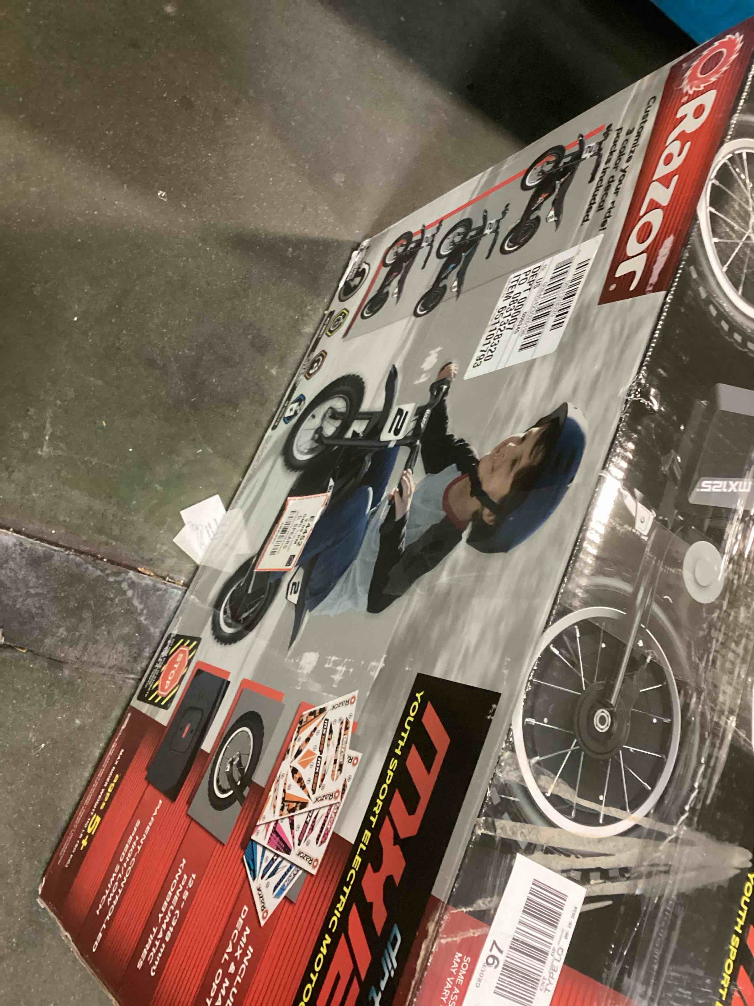 Razor Miniature Dirt Rocket MX125 ElectricPowered Dirt Bike Black