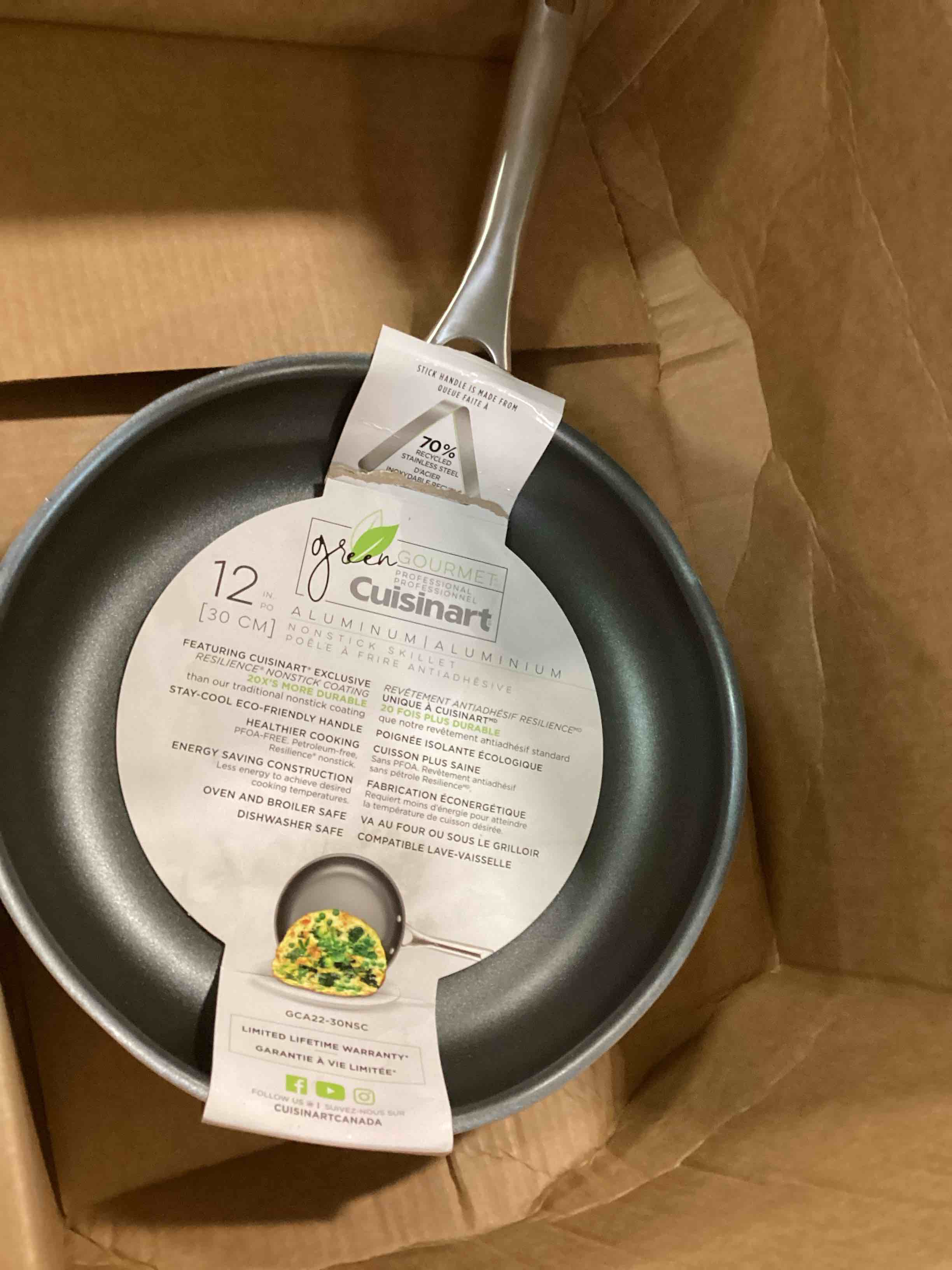 Cuisinart GCA2230NSC 12" Green Gourmet Pro NonStick Aluminum Skillet