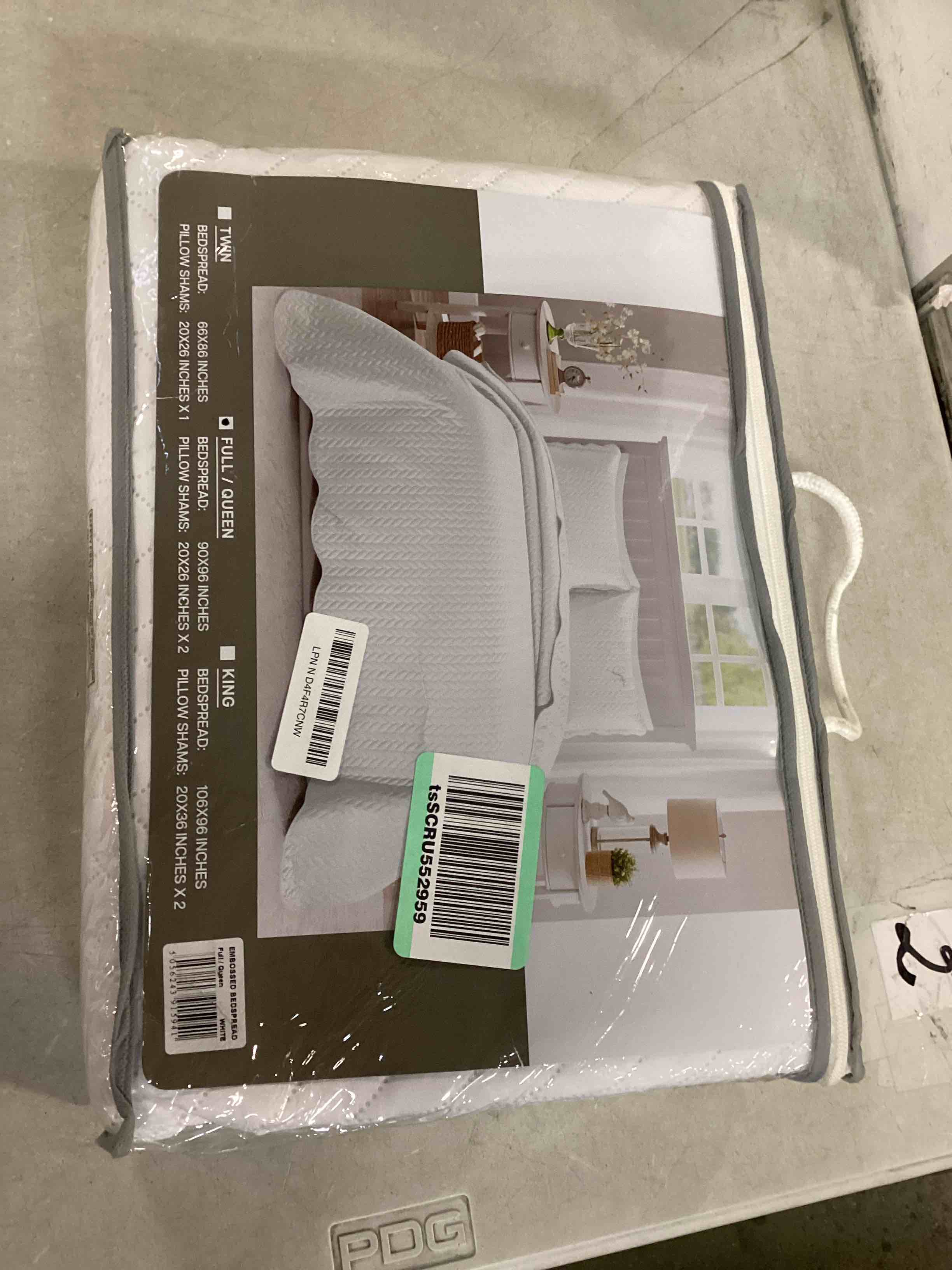 MOONLIGHT20015 Quilt Queen Size (90" x 96") with 2 Pillow Shams (20" x