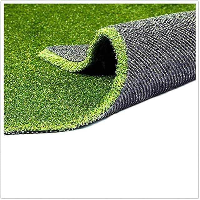 SUWUYUE Artificial Turf Synthetic Grass, 4FT x 6FT 10mm Realistic Synthetic Fake Grass Rug 0.4 inch Height Soft Astroturf Mat for Party Wedding, Drainage Holes Faux Grass Rug Carpet for Pets
