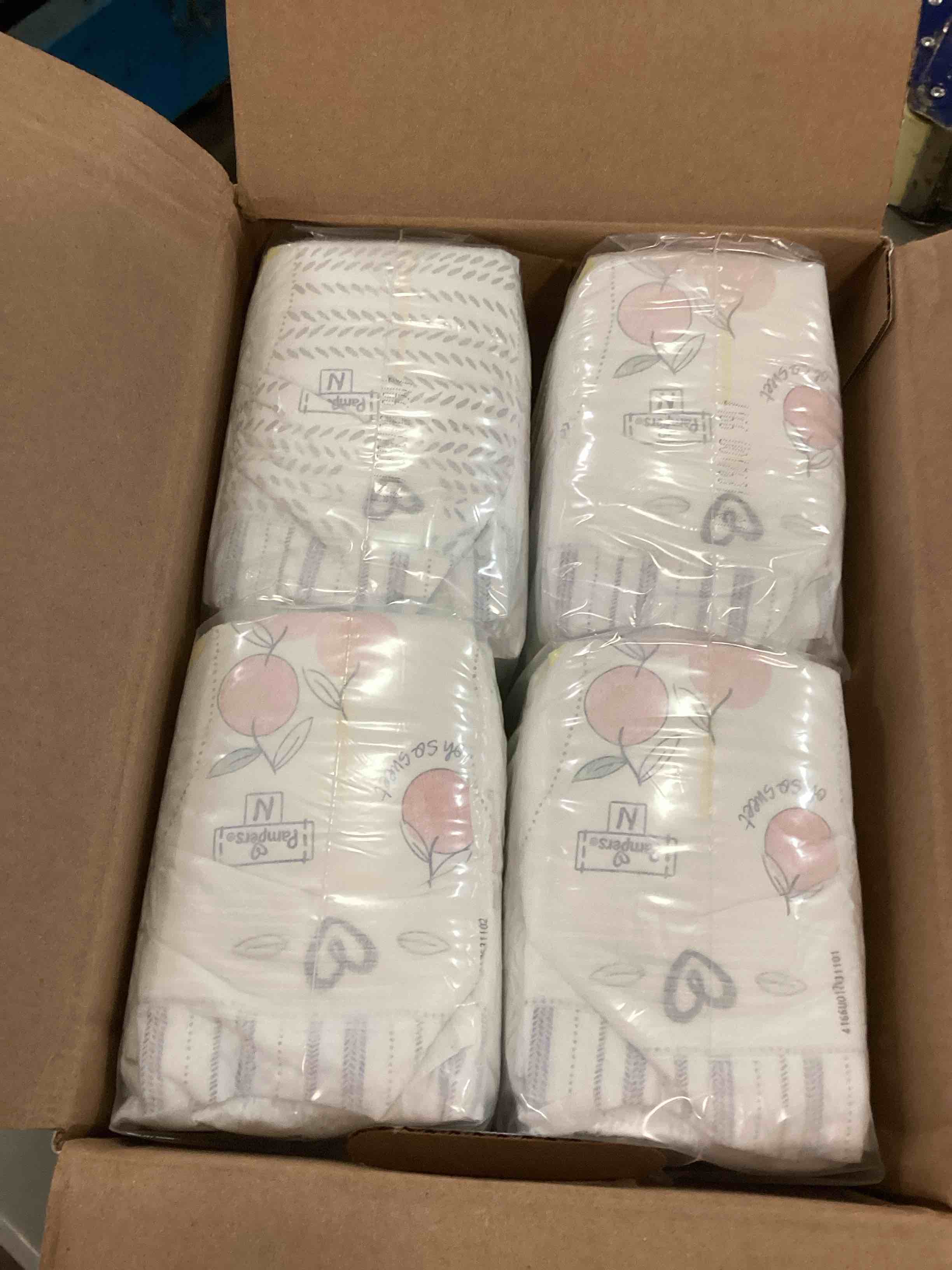 Diapers Size 0, 128 Count Pampers Pure Protection Disposable Baby