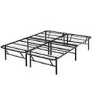 Amazon Basics Bed Frame with Storage, Foldable Metal Platform, Sturdy Steel, No Box Spring Needed, 14 inches High, Tool-Free Setup, Full Size, Black