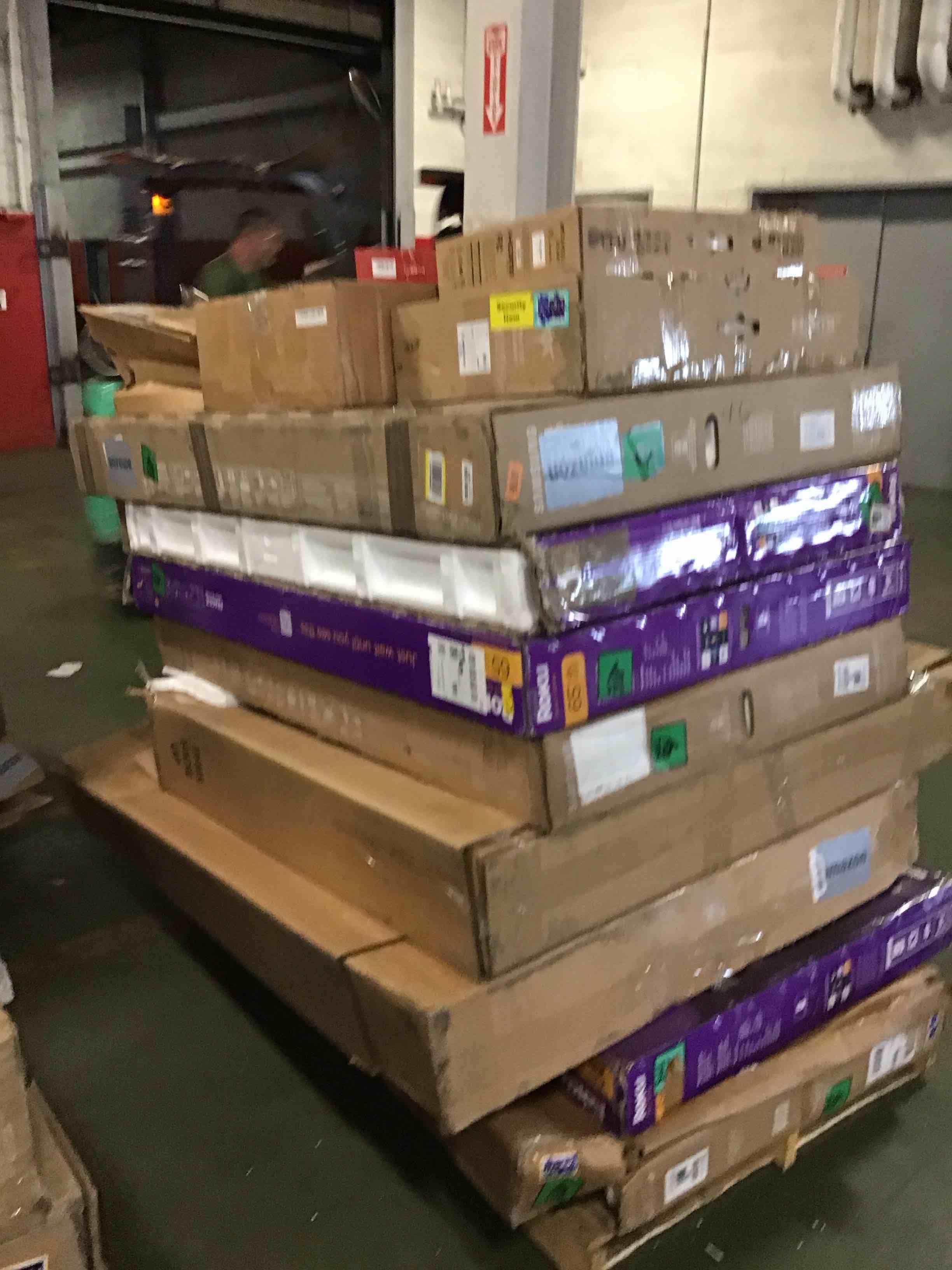 assortment of defective electronics for parts