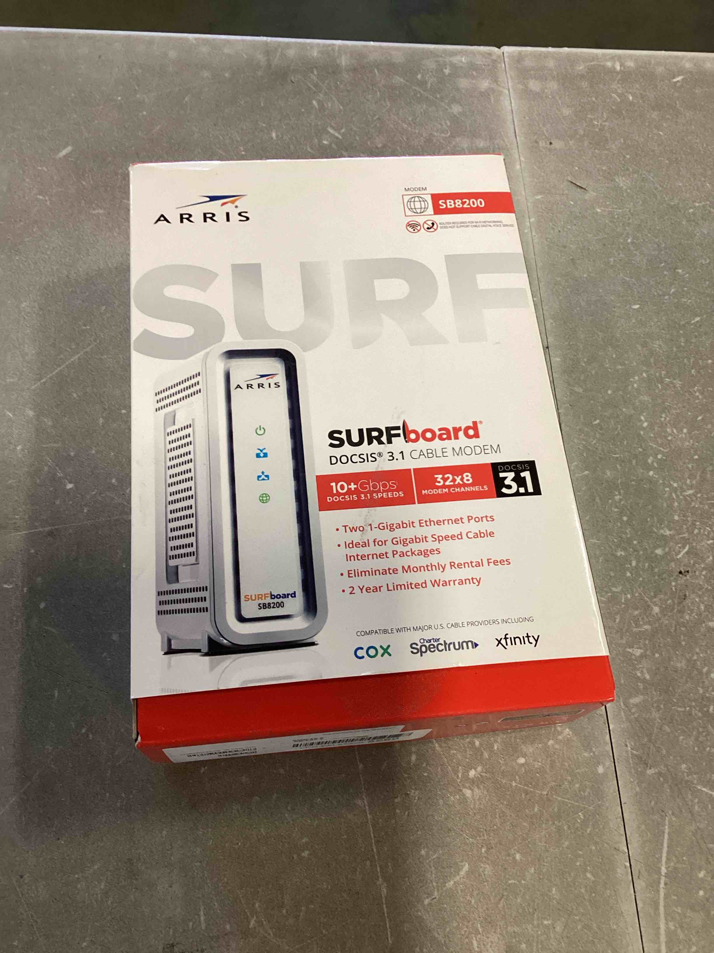 ARRIS (SB8200) Cable Modem Fast DOCSIS 3.1 , Approved for Comcast