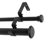 Couey Flat Button Double Curtain Rod