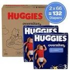 Huggies Disposable Overnight Diapers - Size 3 - 132ct