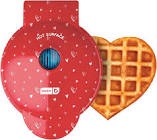 DASH Mini Maker for Individual Waffles, Hash Browns, Keto Chaffles with Easy to Clean, Non-Stick Surfaces, 4 Inch, Red Love Heart (B08BCSNCMW)