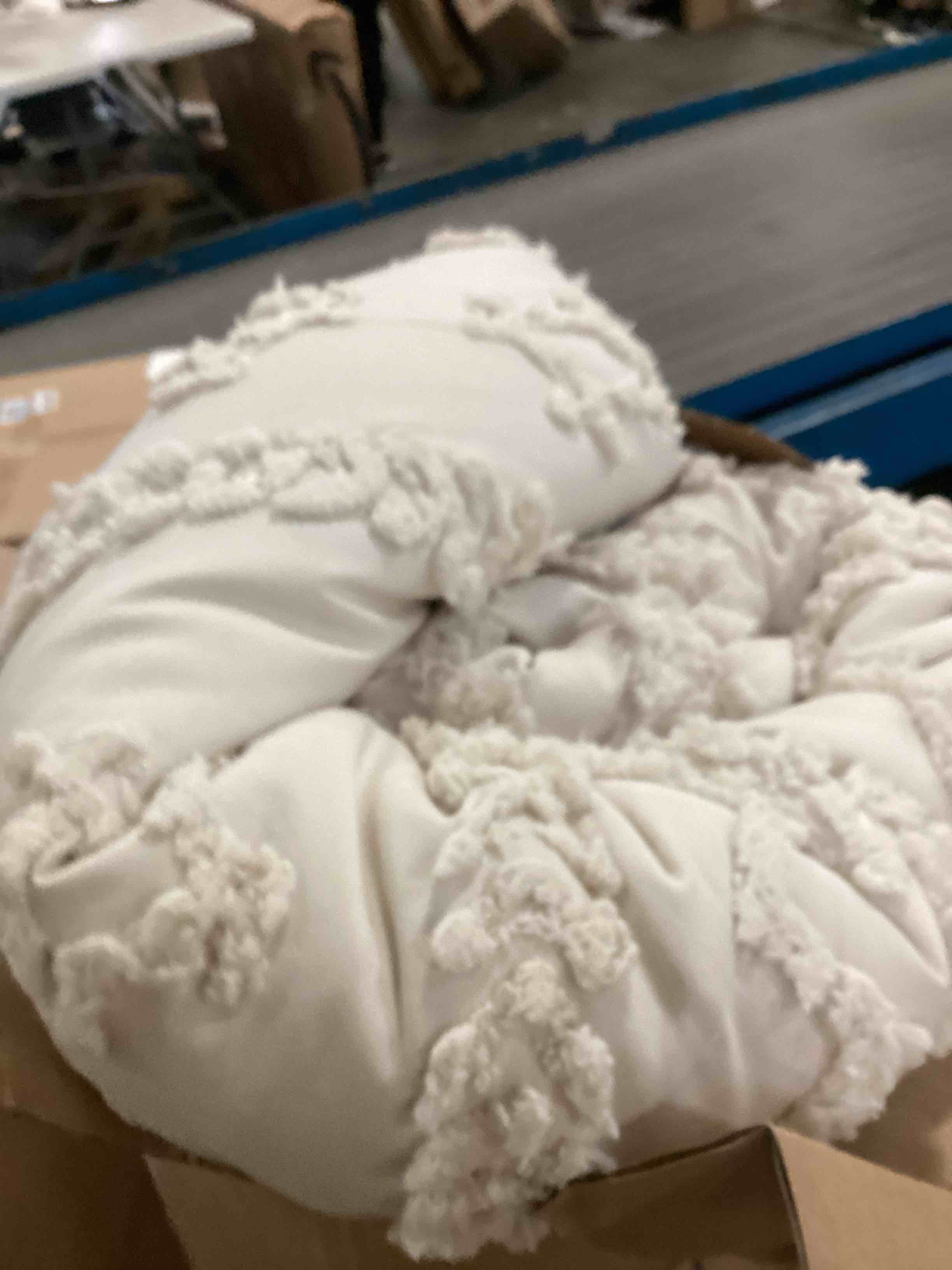 Bedsure Tufted Boho Comforter Set Queen Beige Boho Bedding Comforter