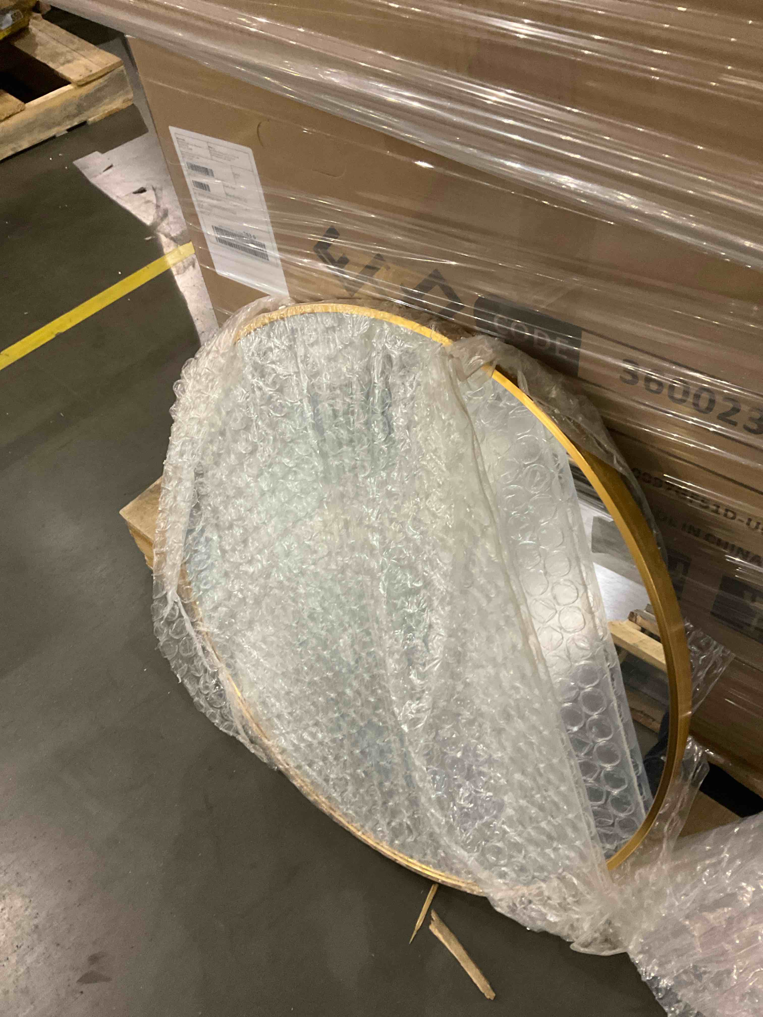 Aloysius Modern Wall - Mounted Round Aluminum Accent Mirror