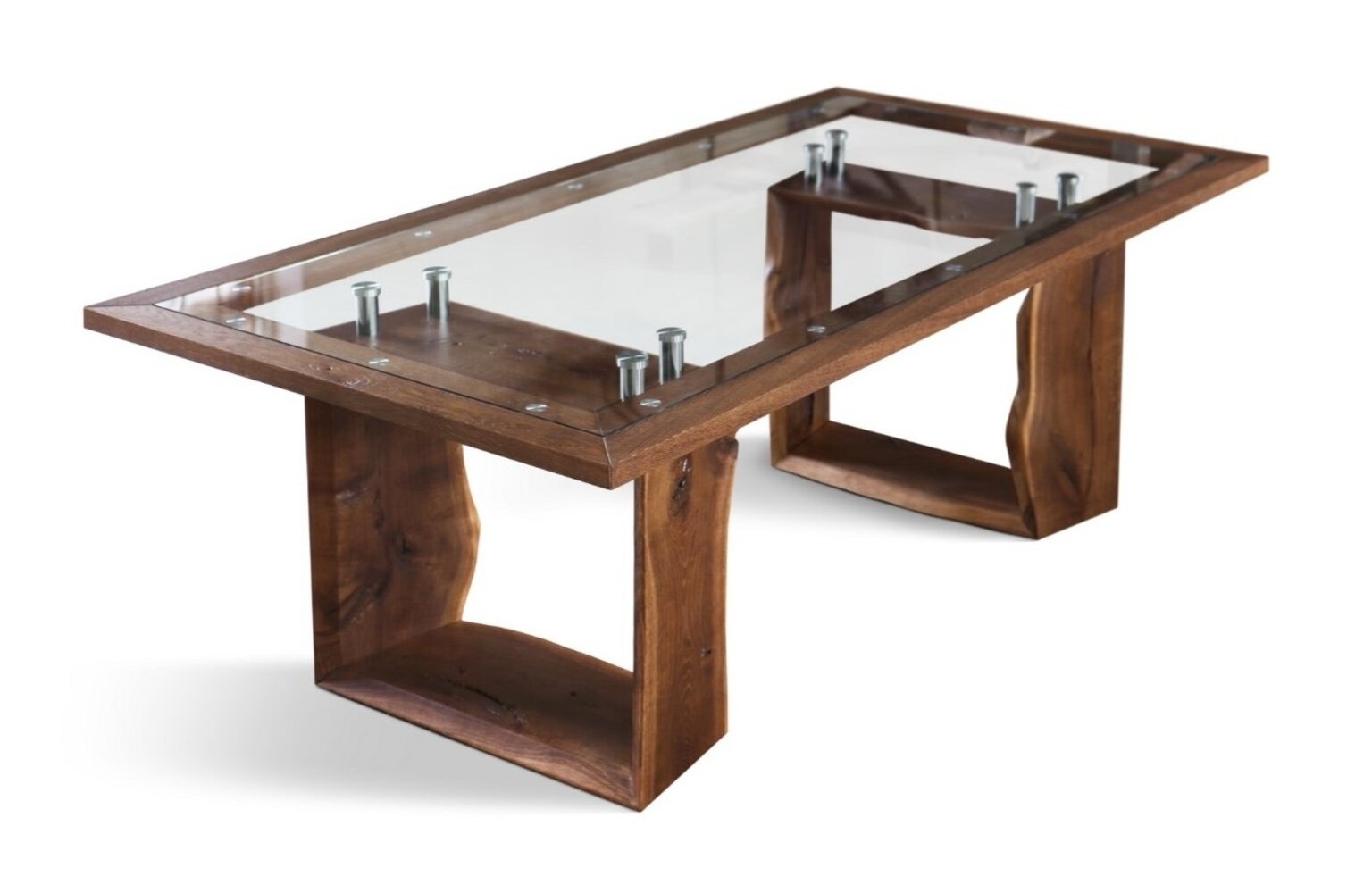 2C Gor XO 39.4" Solid Oak Sled Dining