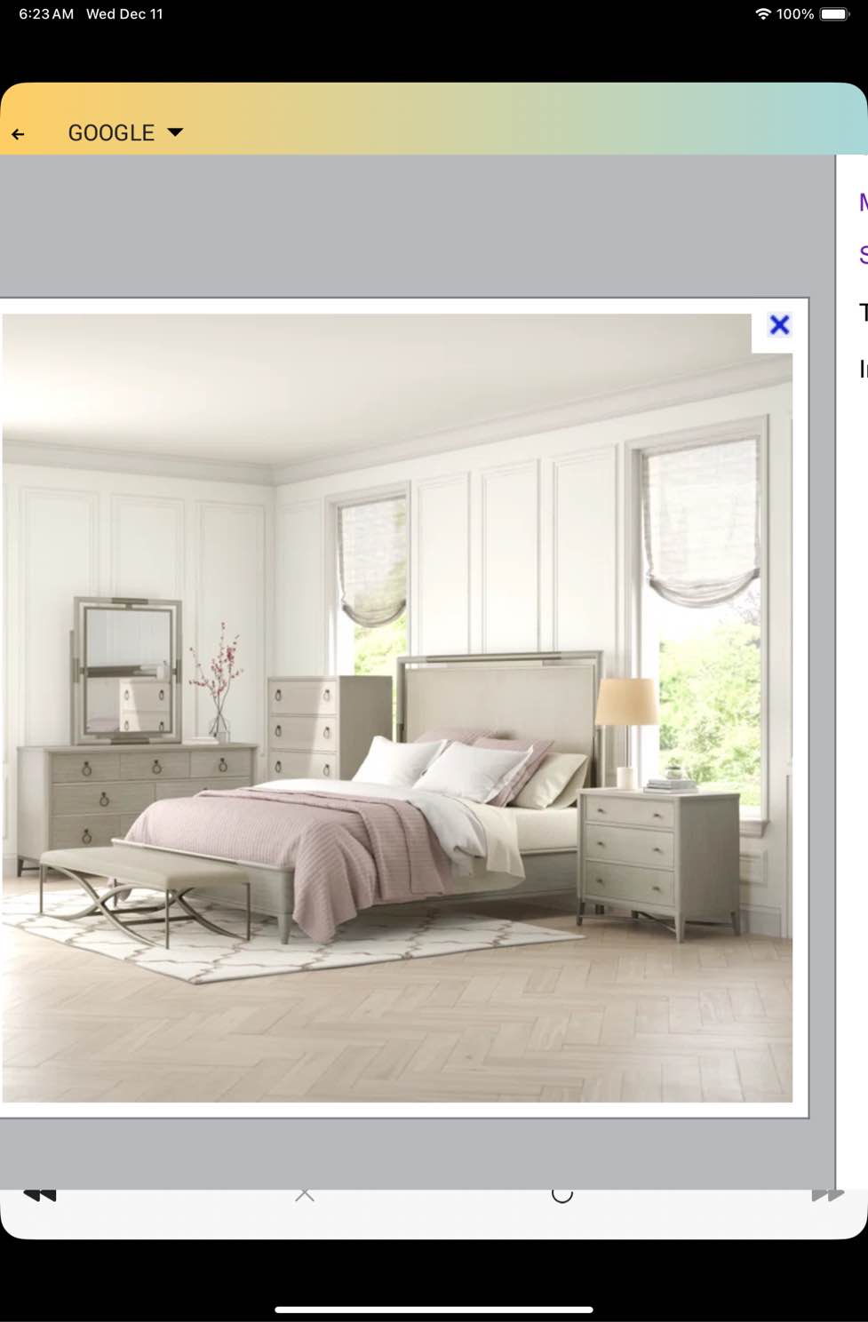 Cathie Solid Wood Bedroom Set  PANEL FOOTBOARD  PANEL HEADBOARD  AND BED RAILS dresser and mirror 