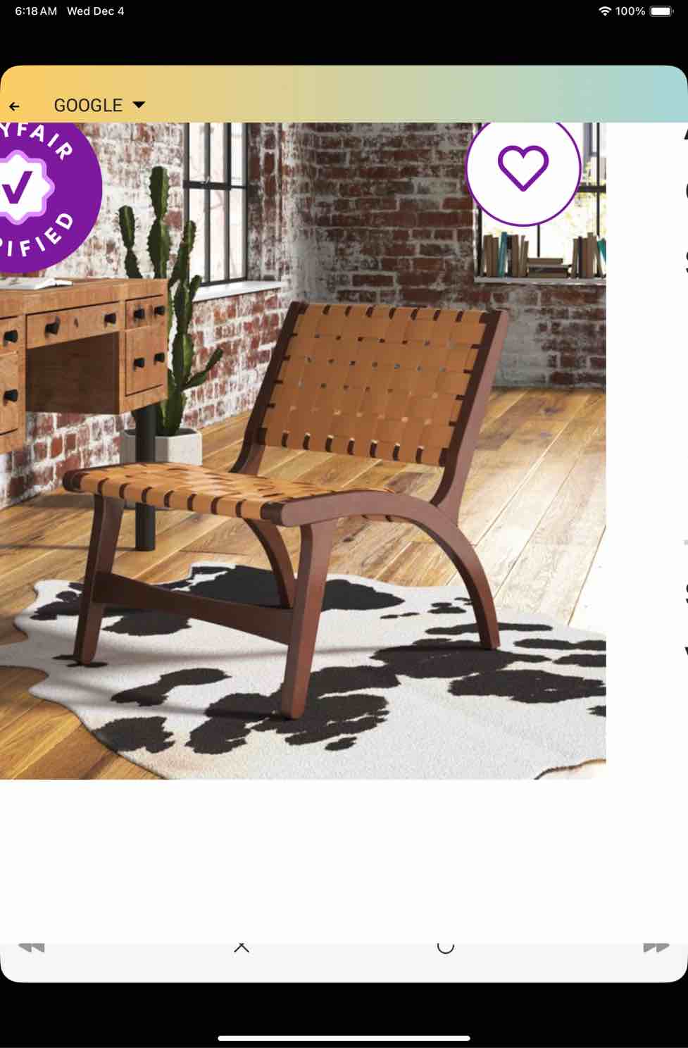 Allegheny 23.5" Wide Side Chair