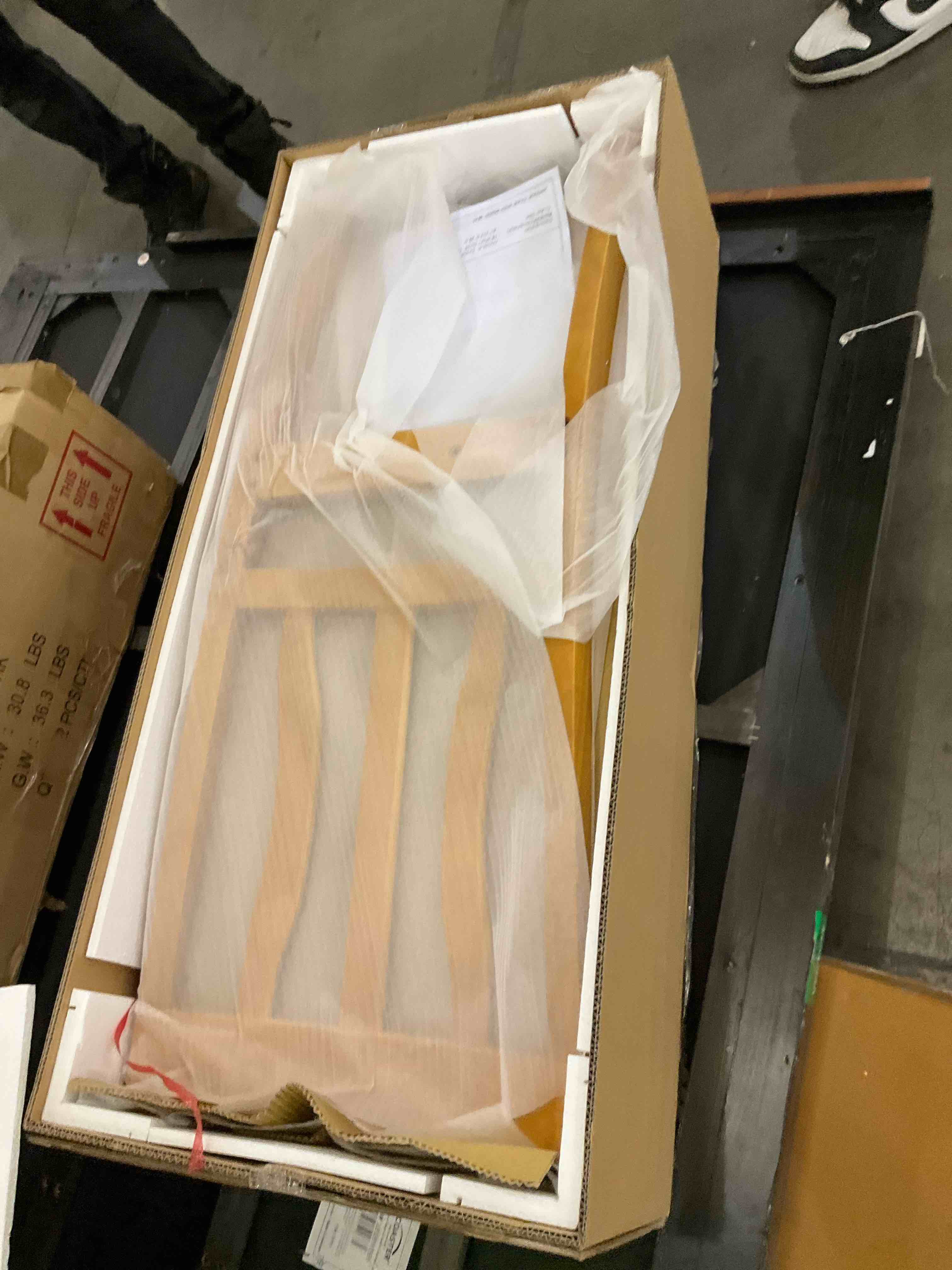 Antique chair with wood seat