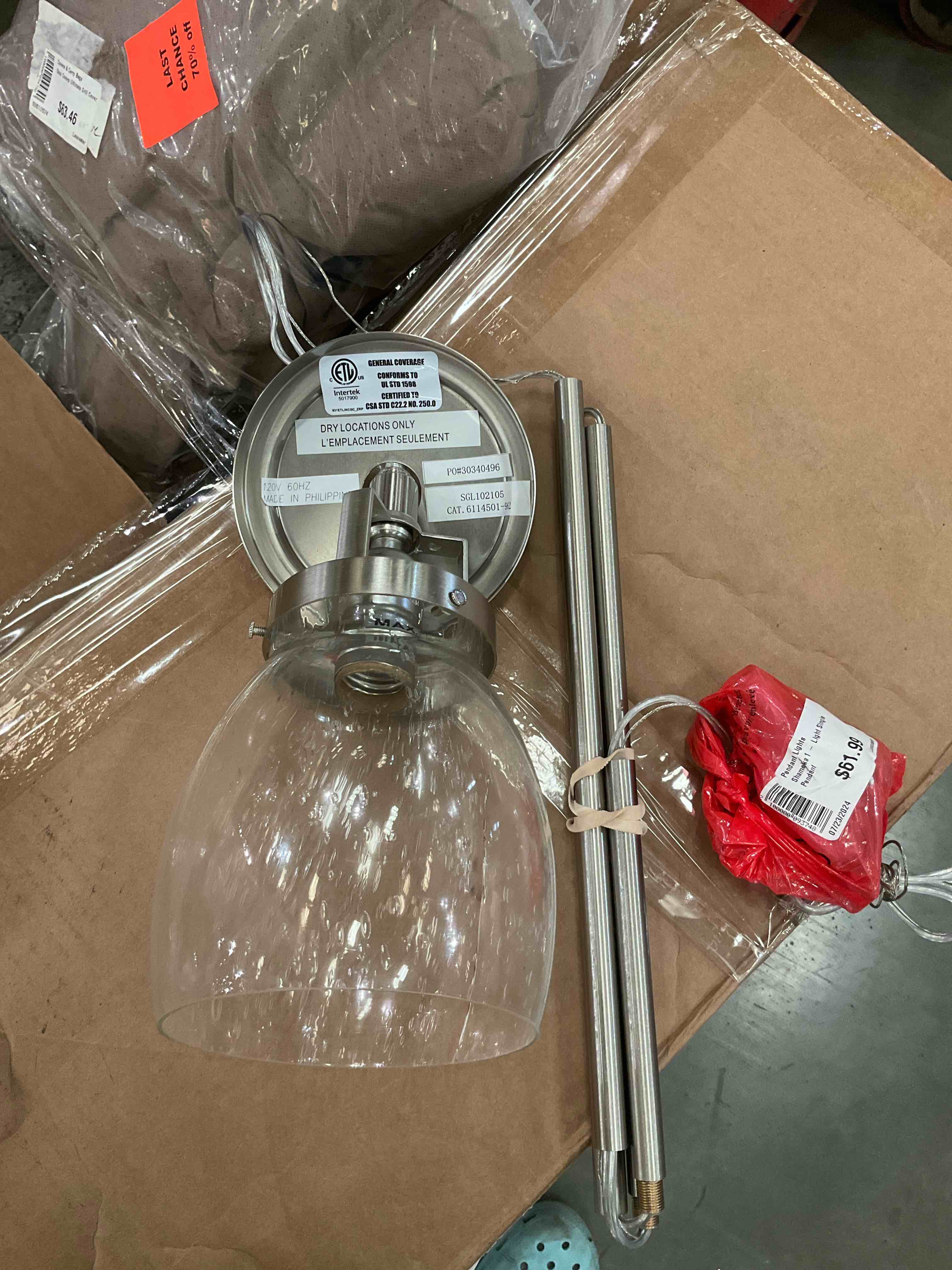 Shameka 1 - light single pendant