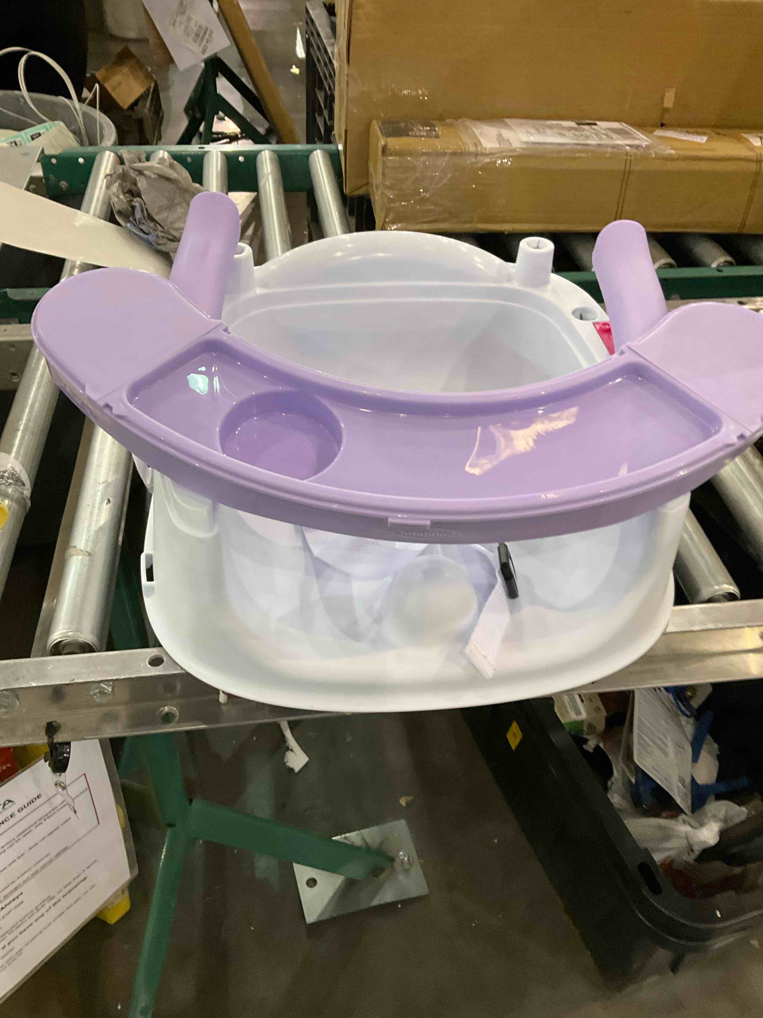 Seat & Booster is an interactive play place, snack-time seat, and secure booster all in one. Support early sitters in seat positioner mode, while keeping them happily engaged with 6 fun activities including a light up piano with 20 songs & sounds. Stimulating play pods encourage sensory development and help build fine motor skills, and are removable for floor play or on-the-go fun. When your little one is ready for a snack, slide the toy pods apart to reveal a meal time tray with cup holder. Convenient security straps allow the booster seat to easily attach to a kitchen chair, and the soft foam seat is comfortable for baby and easy to wipe clean after mealtime