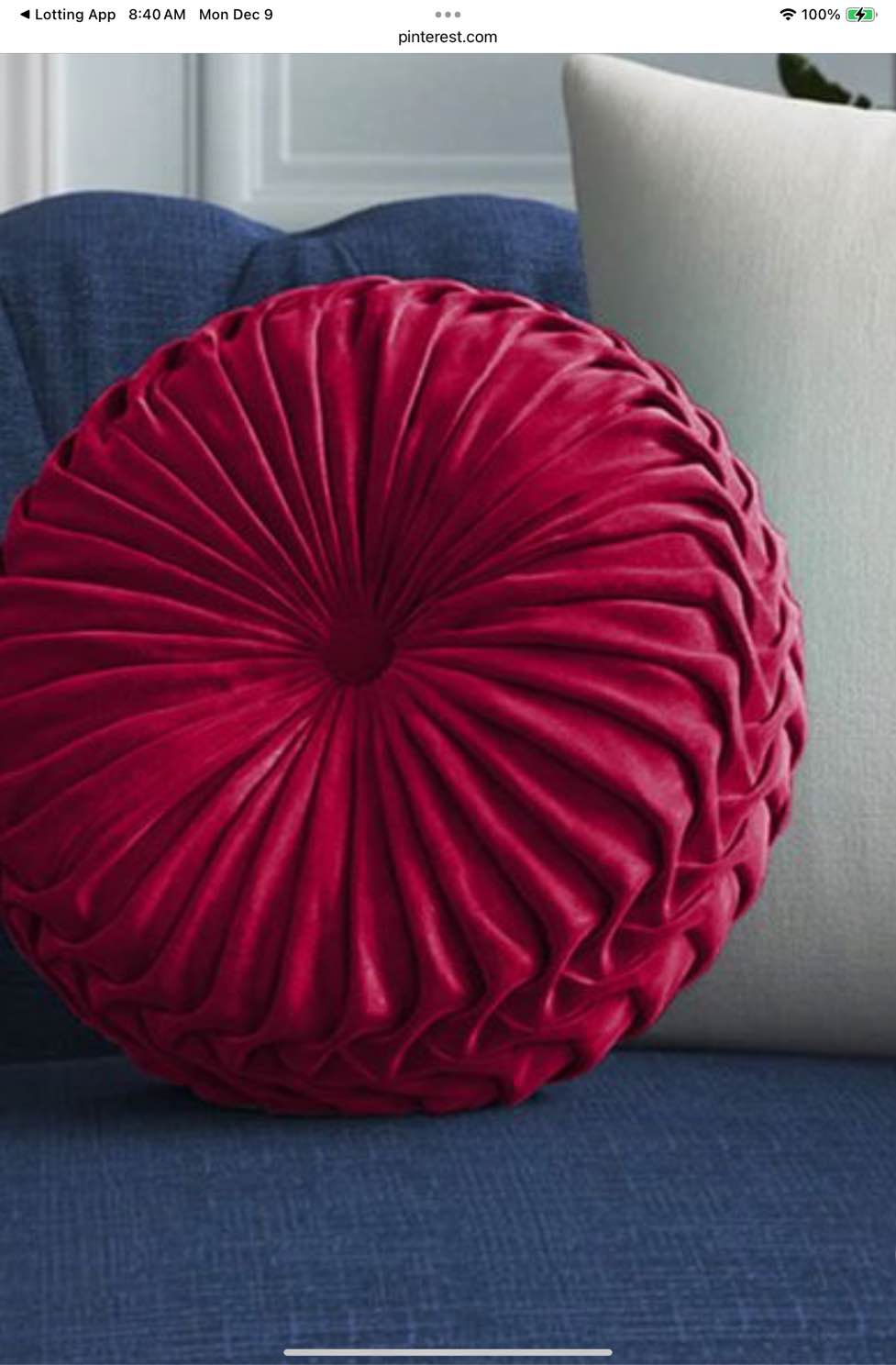 Lanajah Round Pillow Cover & Insert