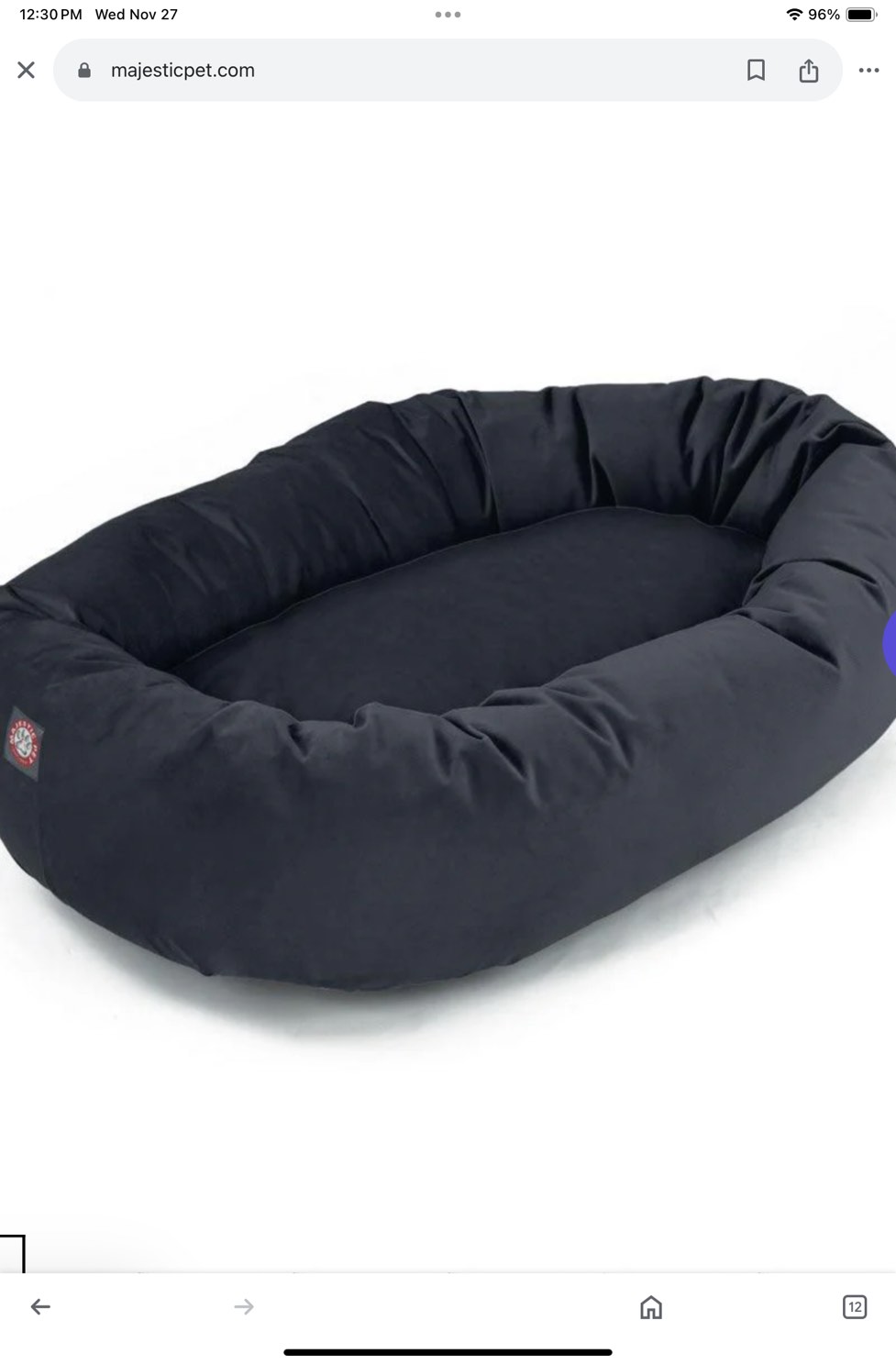 Poly/Cotton Bagel Dog Bed