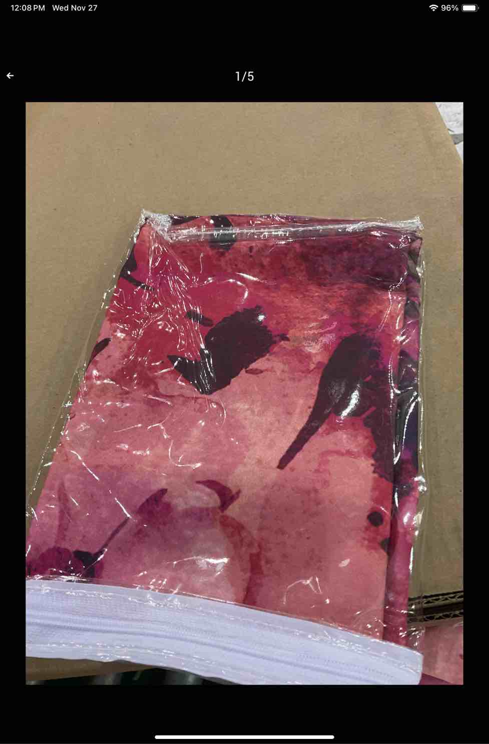 Curtain topper Pink Base Floral