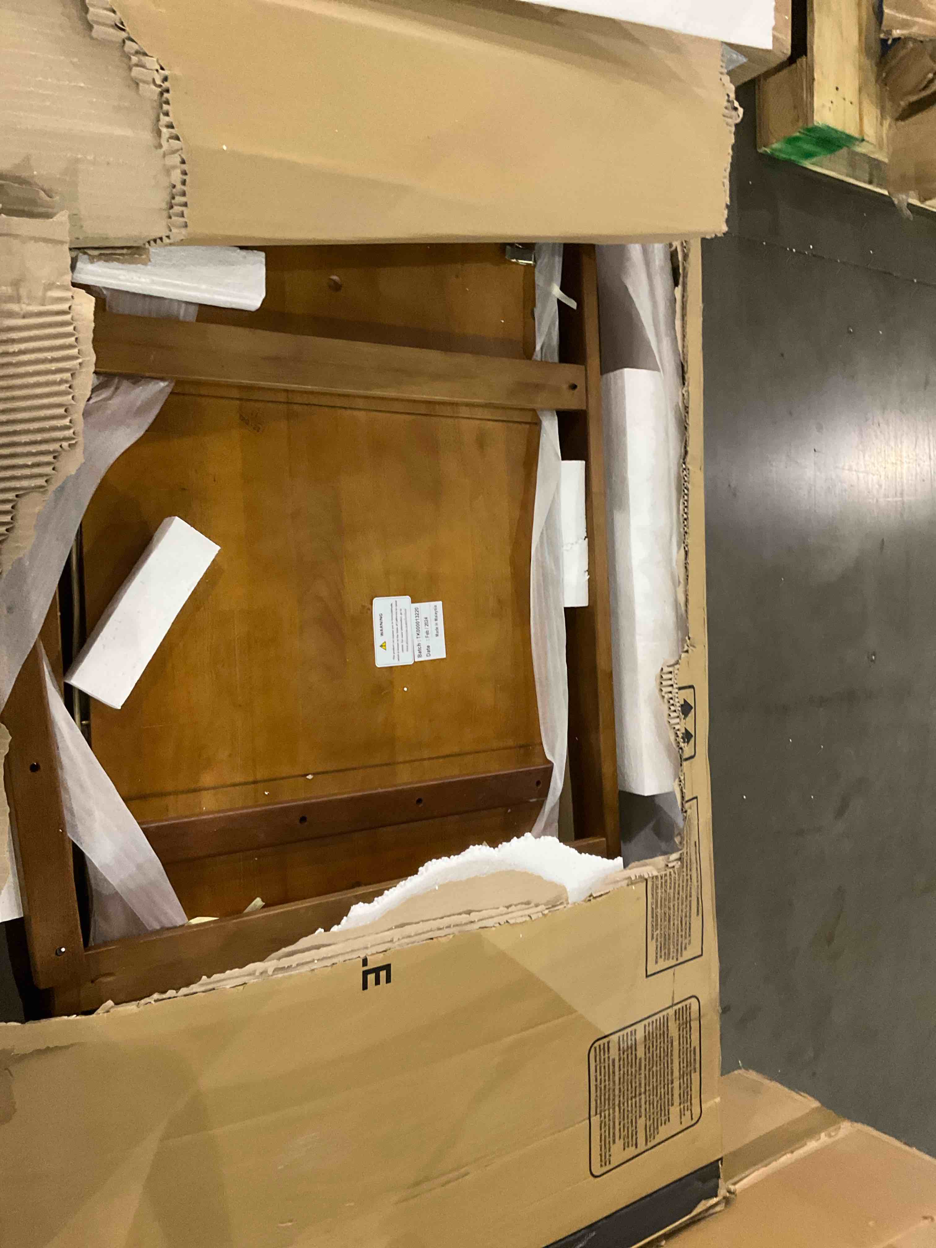 38" x 132" 3- leaf extension table