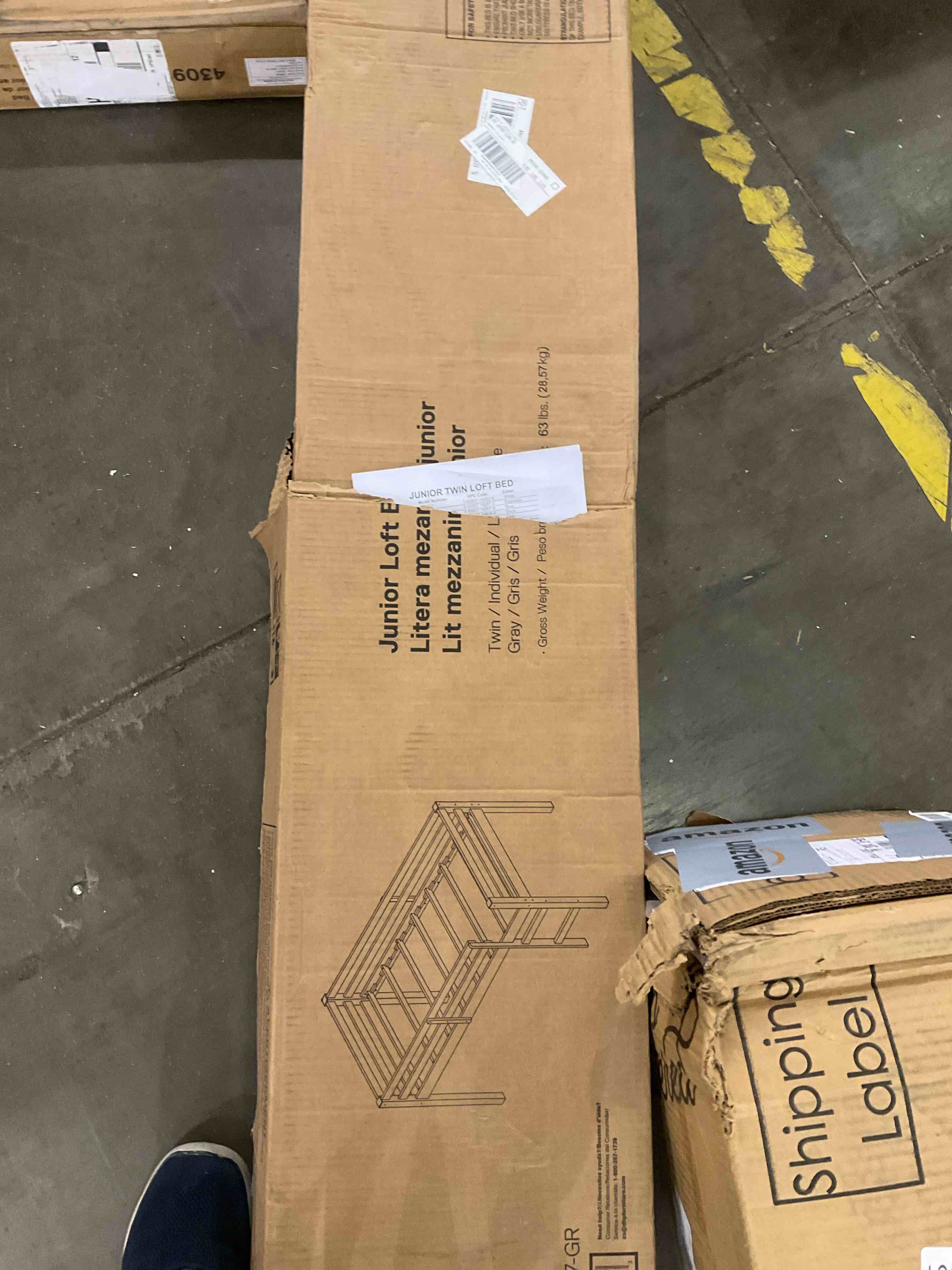 junior twin loft bed