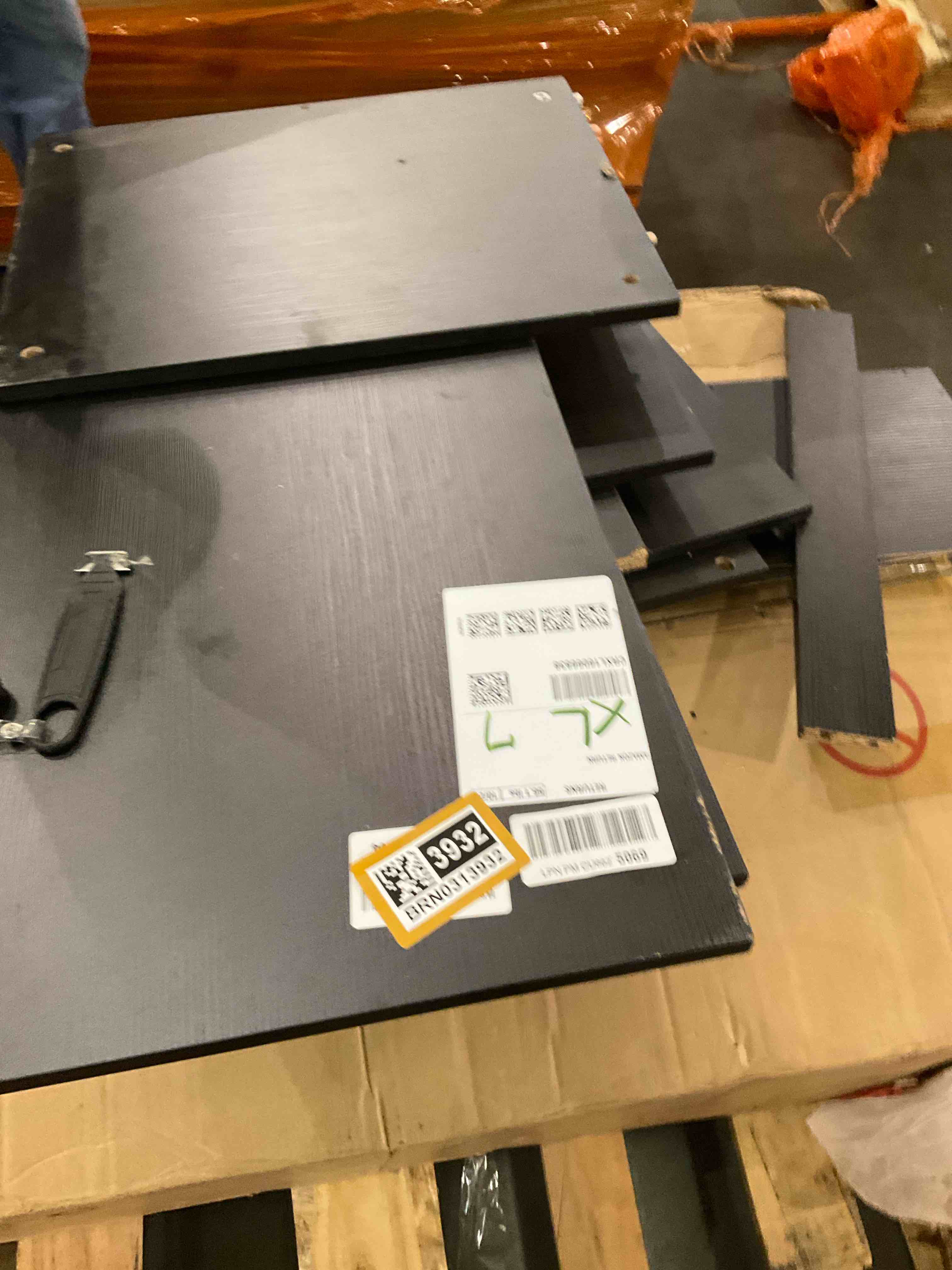 particle board wood black