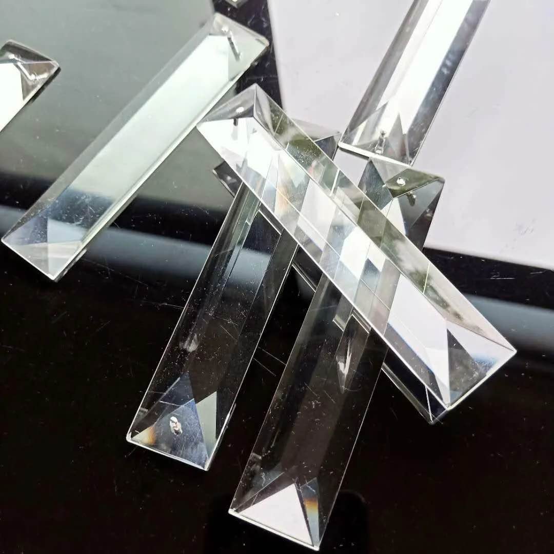 Clear Crystal Bar Suncatcher Pendants Chandelier Crystals Prisms Hanging Ornament Home Decoration Lighting Accessories