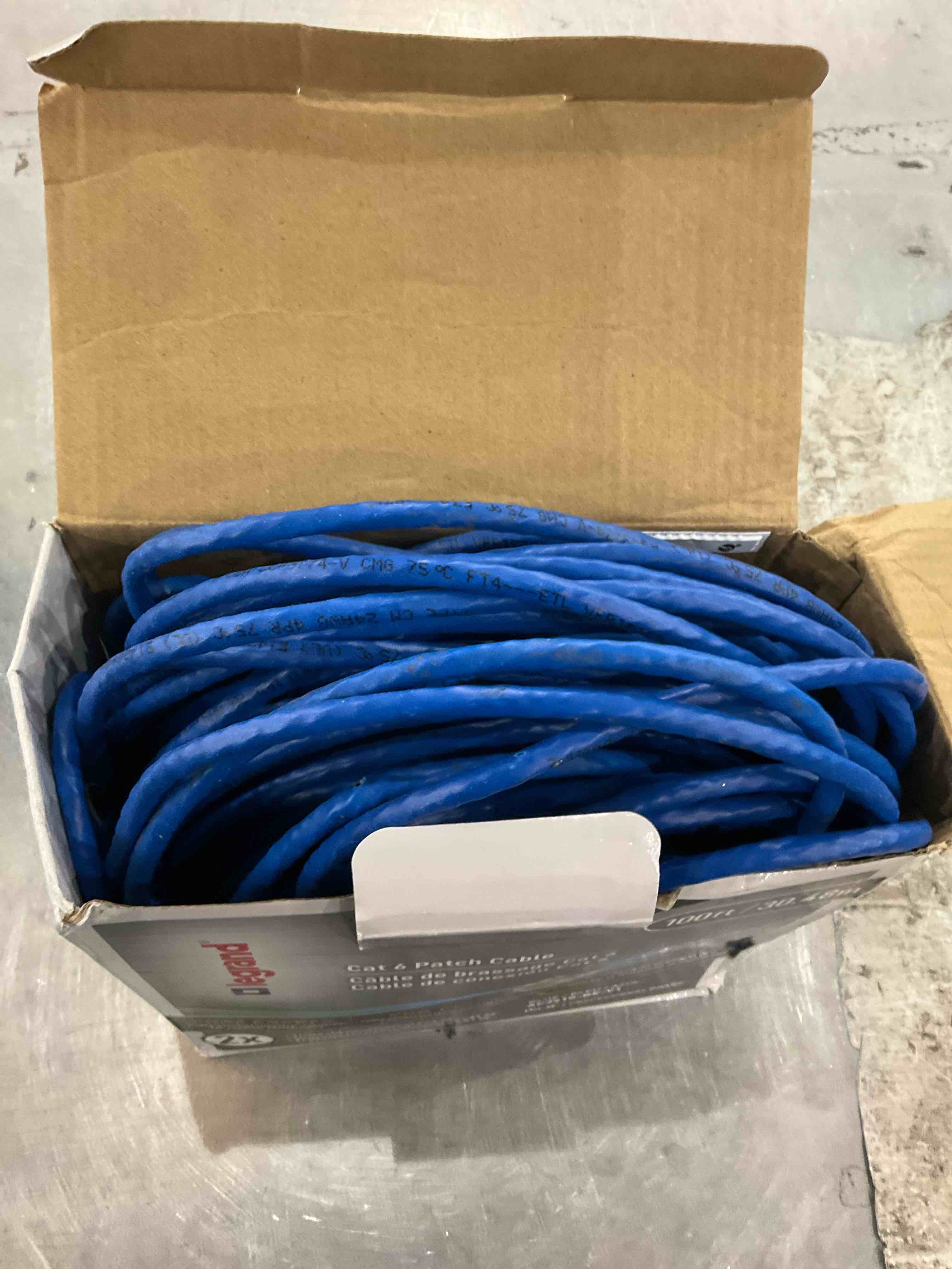 Legrand - OnQ Cat 6 Patch Cable, Data Cable for Ethernet Speed, Computer Networking Cord, Copper Cable, 7 Feet Long, Blue,