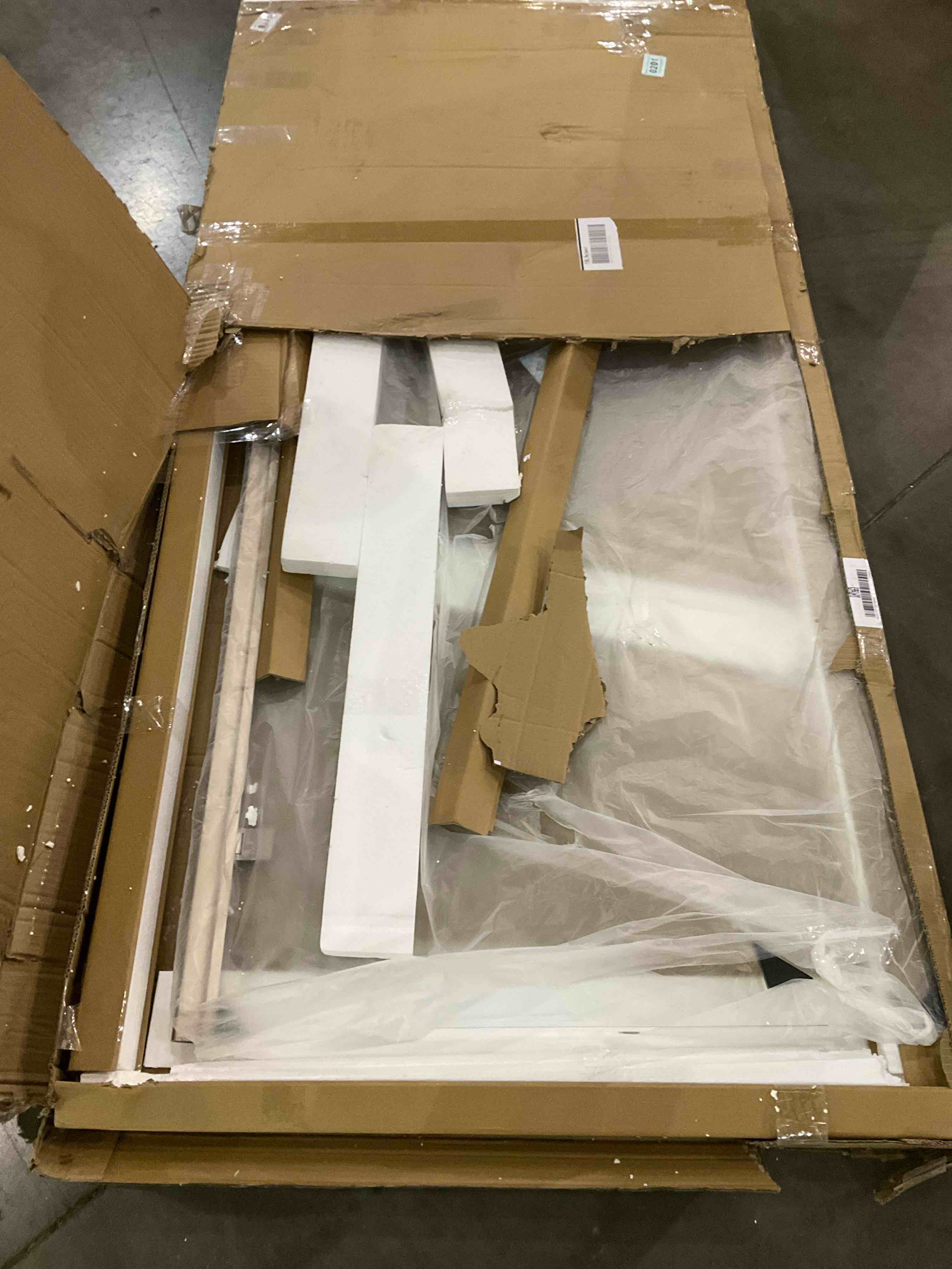 34" - 33" W x 72.62" H Pivot Semi-Frameless Shower Door