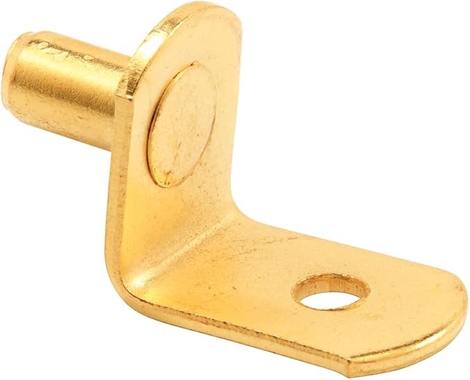 shelf pins metal brass plated