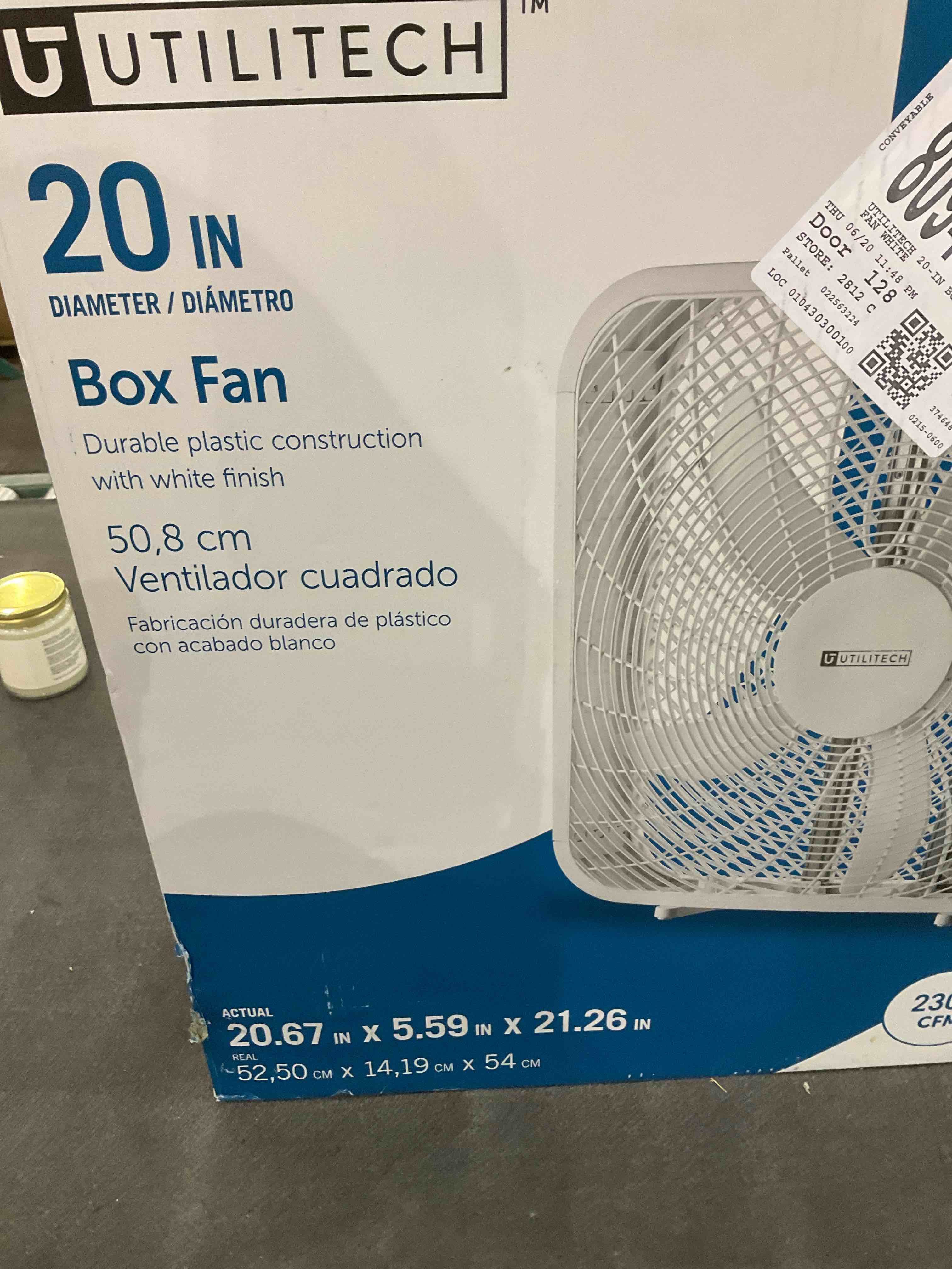 20 inch box fan