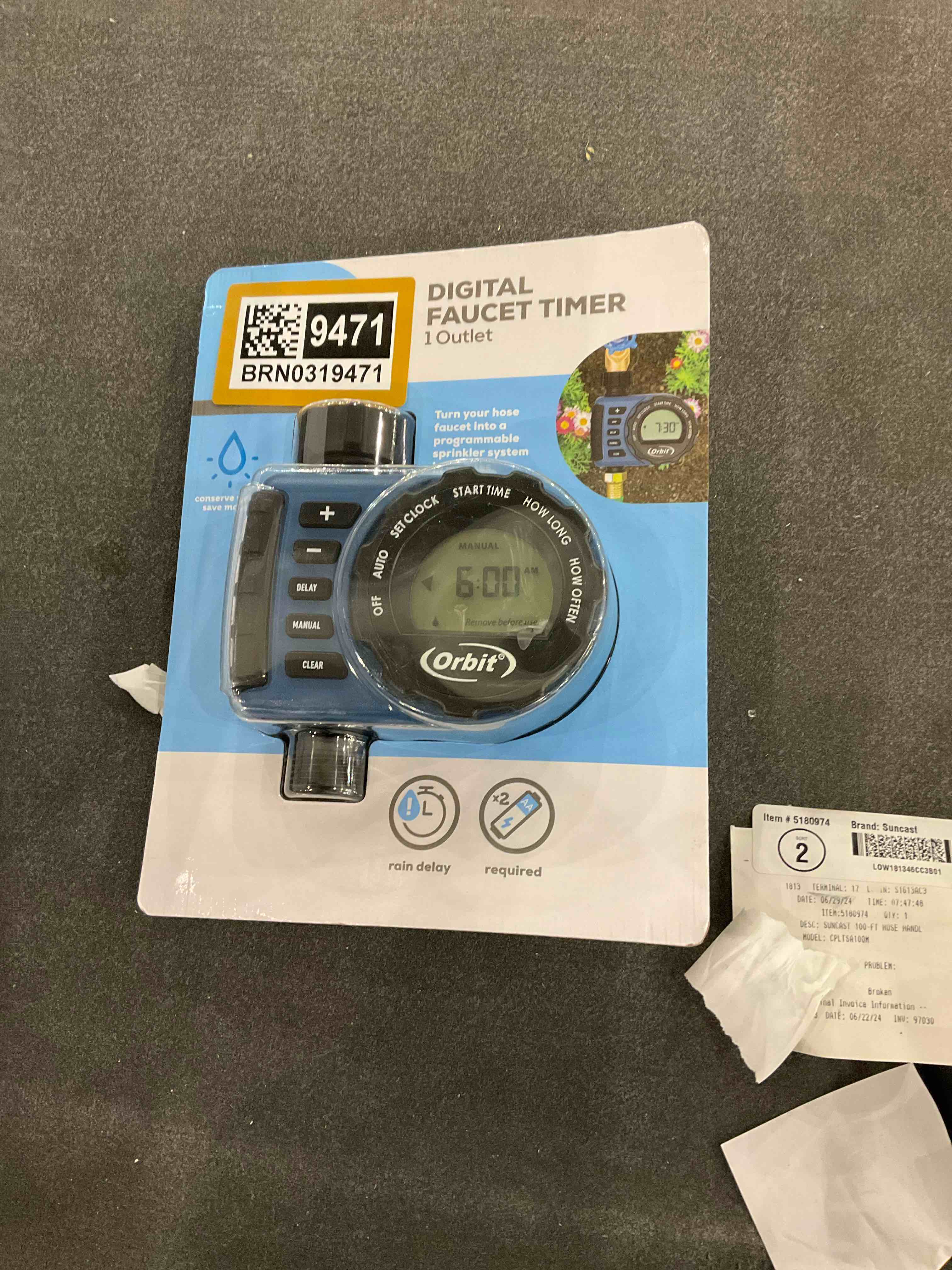 Orbit 58910 Digital 2 Outlet Hose Faucet Timer