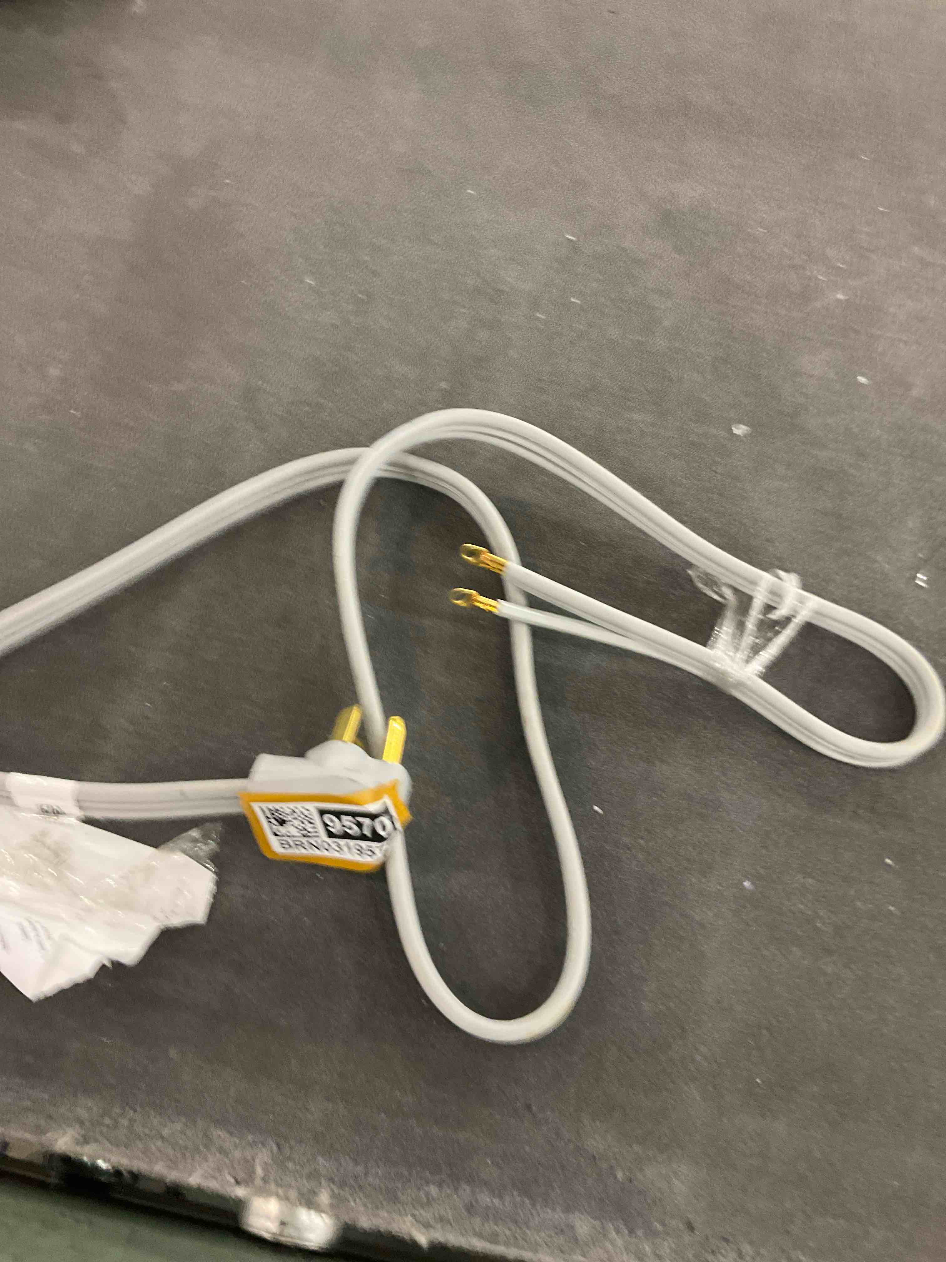 3 Prong Dryer Cord 6 FT, NEMA 10-30P to 3-Wire Appliance Cord, 30-Amp, 3 Wires with Eyelet Connectors, 10 Gauge Copper Wire, Grey Cable