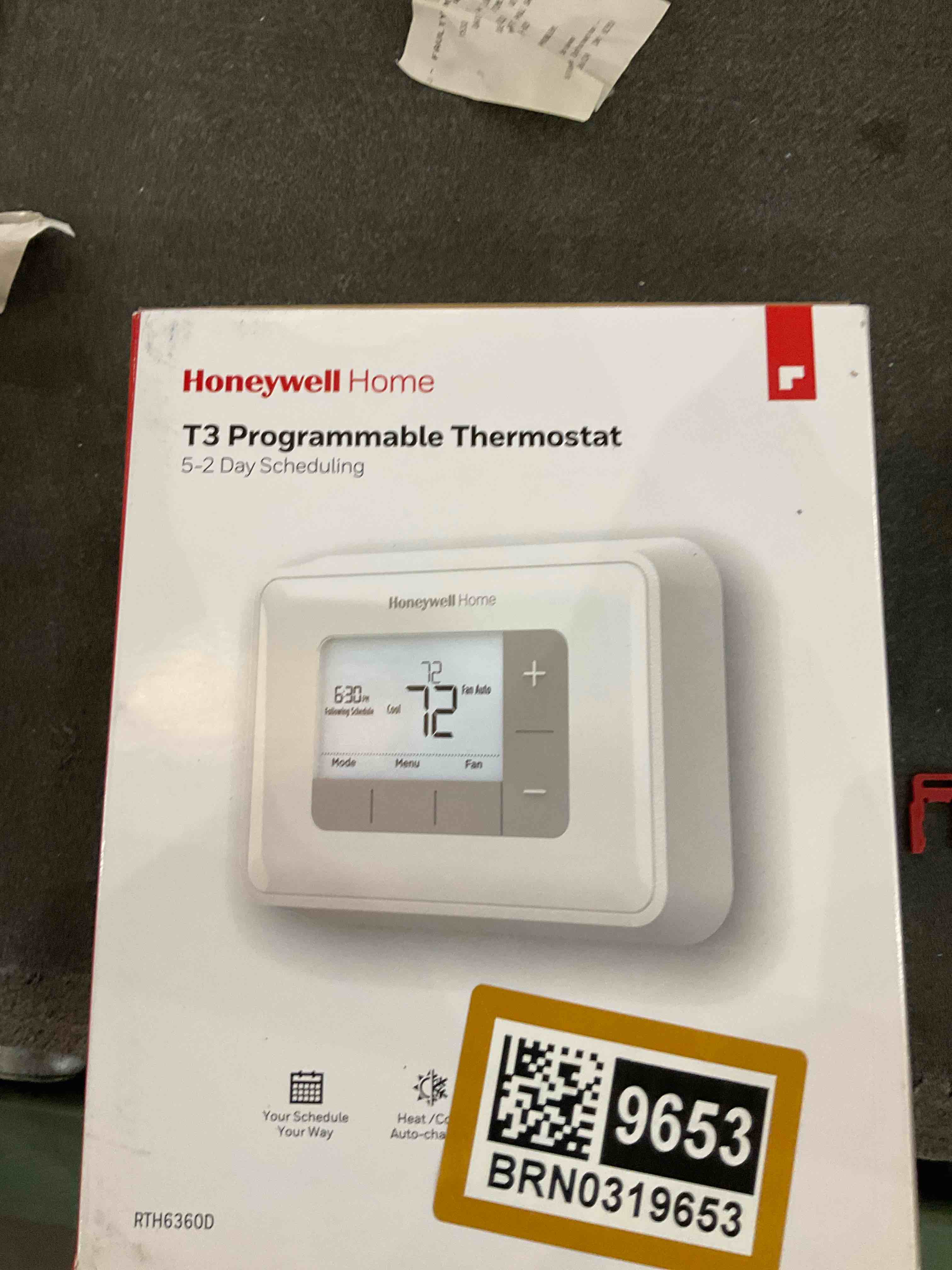 Honeywell Home Home RTH6360D1002 Programmable Thermostat, 5-2 Schedule, 1-Pack, White