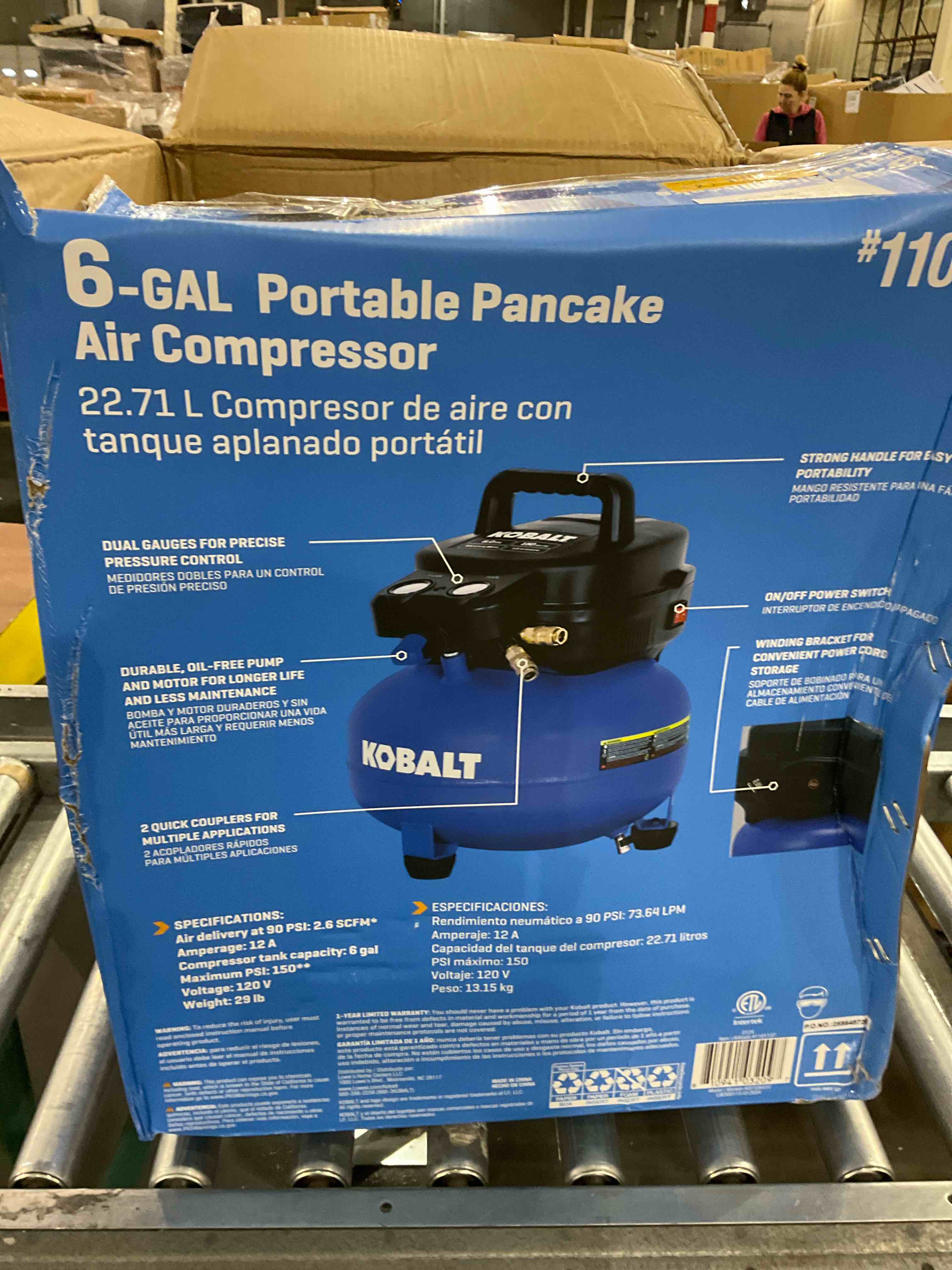 6 Gal. pancake portable air compressor