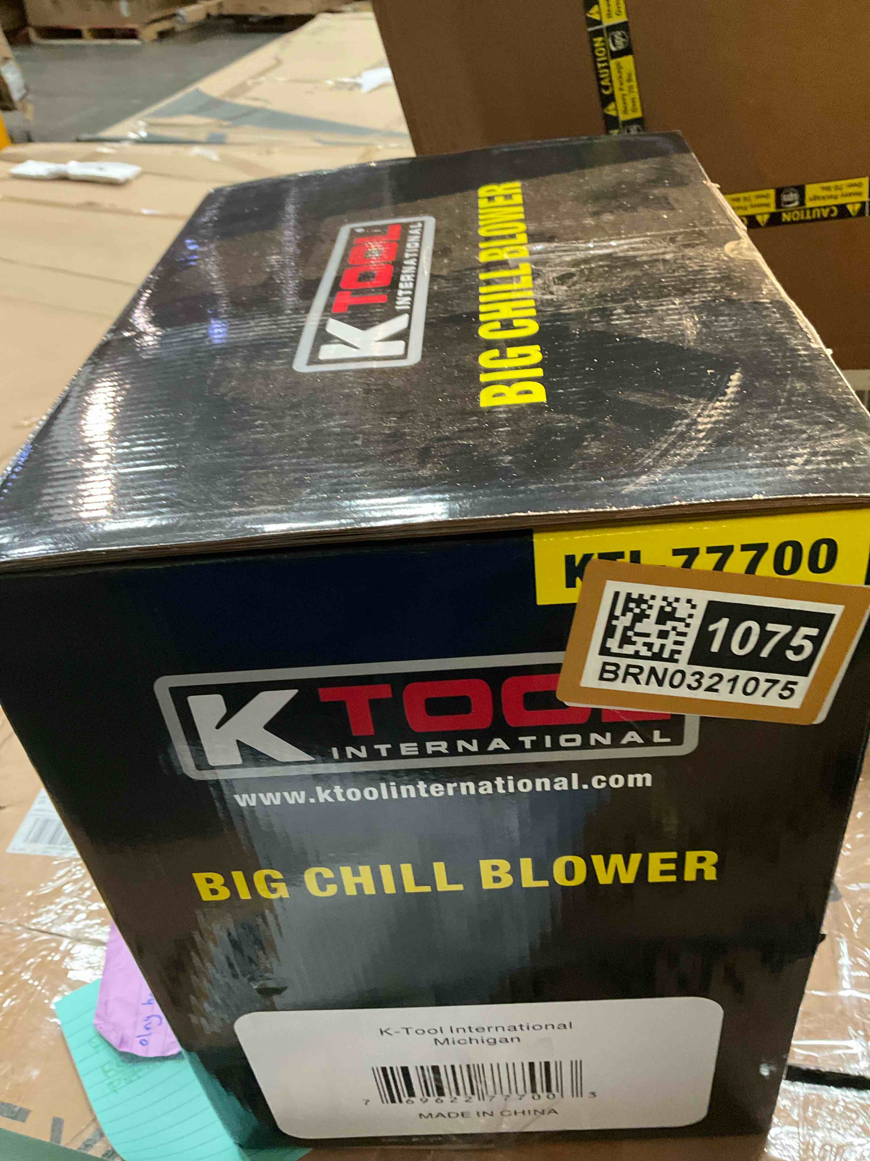 Workforce Fan K Tool International 77700 Big Chill Workforce Blower Floor Fan, 1200 ...