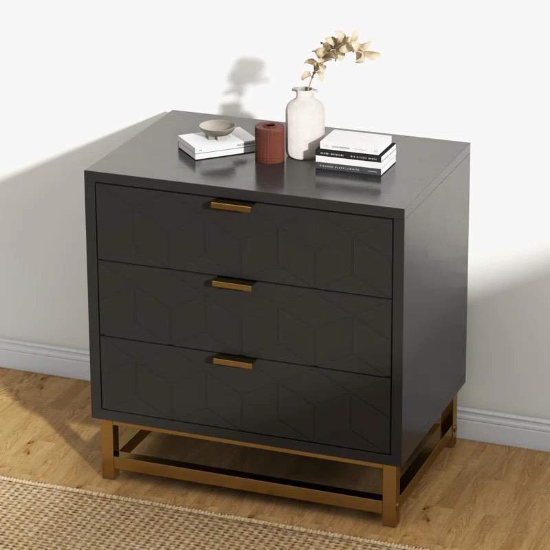 Bearce 3 Drawer 23.6" W Chest