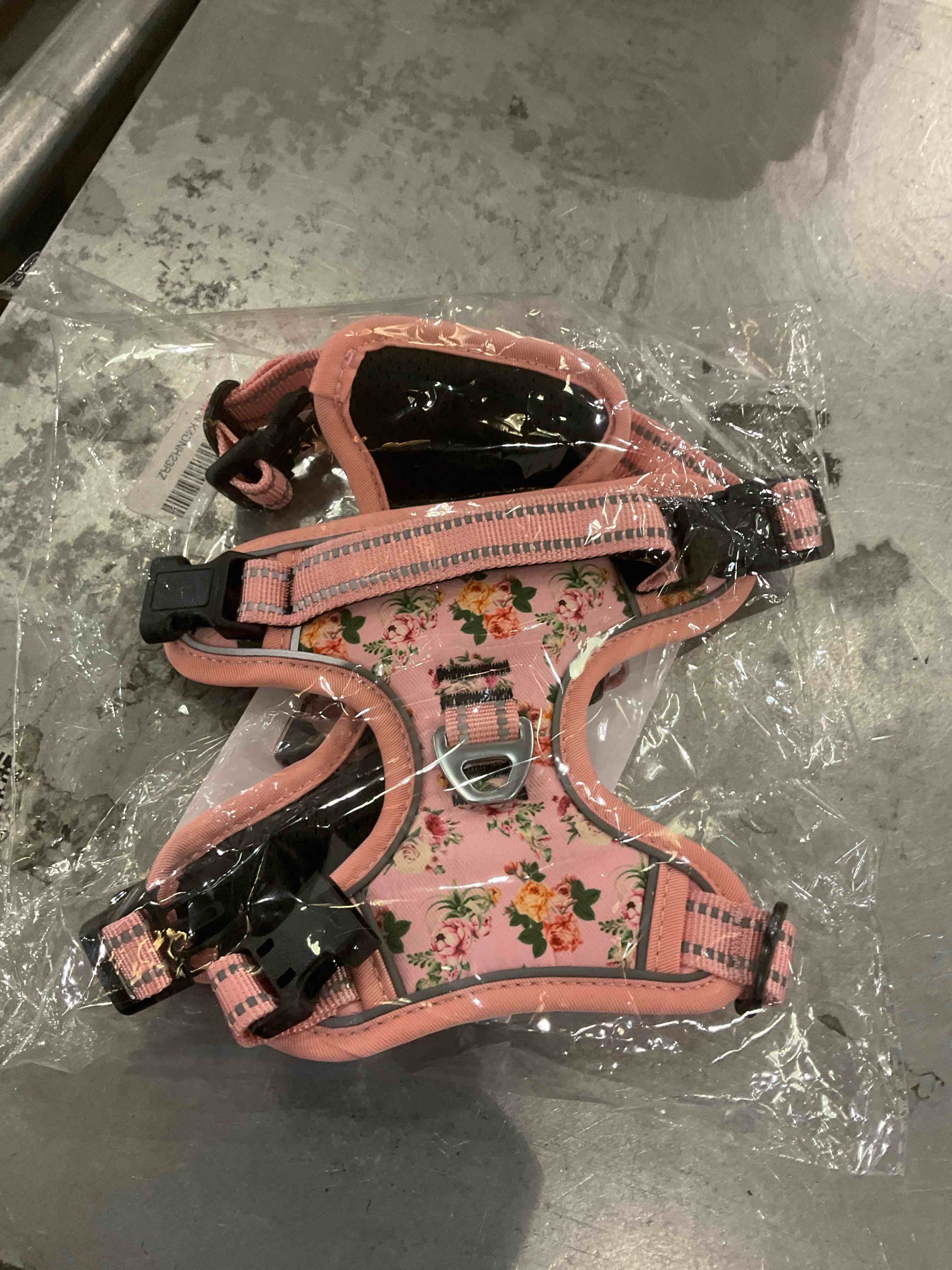 Timos No Pull Dog Harness,NO Need Go Over Dogs Head 3 Snap Buckles Reflective Oxford No Choke Puppy Harness with Front & Back 2 Metal Leash Clips Soft Padded Vest for Small Medium Large Dogs