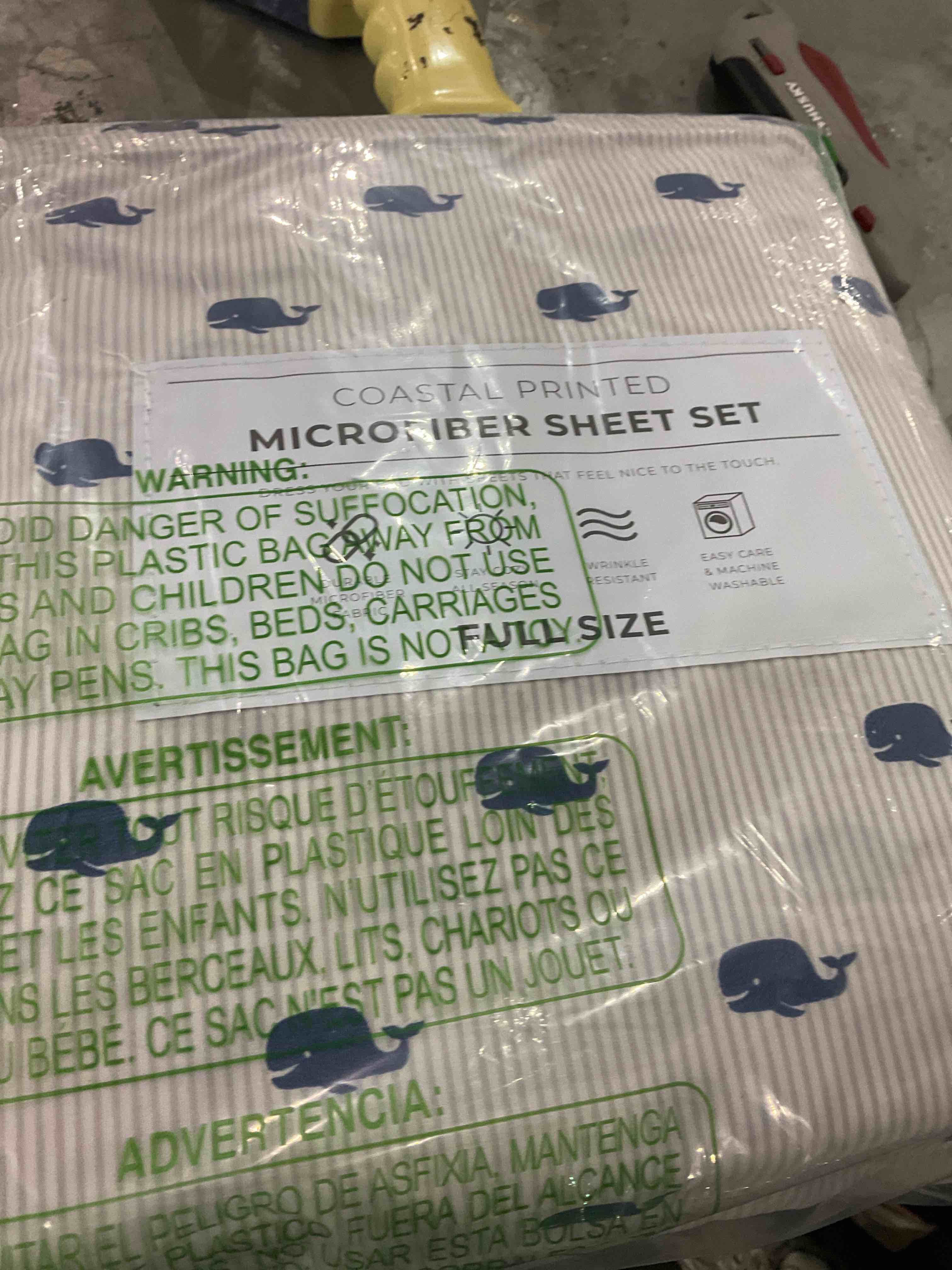 Coastal Printed microfiber sheet set