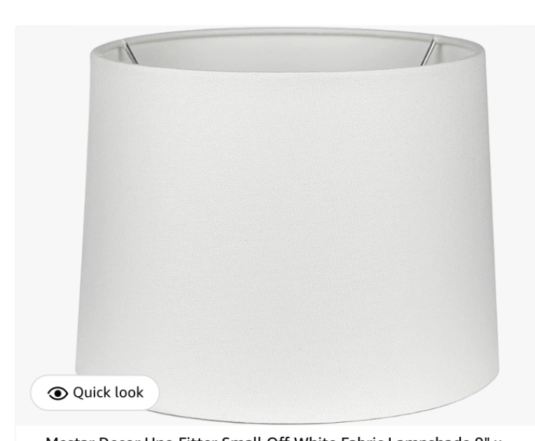 Mestar Hardback Drum Lampshade White 