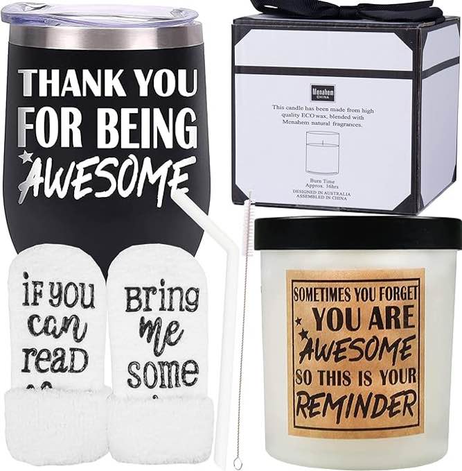DORADREAMDEKO Thank You Gift, Thank You Gift for Women, Thank You for Being Awesome Tumbler, Awesome Mugs, Thank You for Being Awesome, Thank You Gifts for Friends, Inspirational Gifts for Women