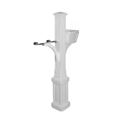 the estate universal mailbox post and planter  postal pro 