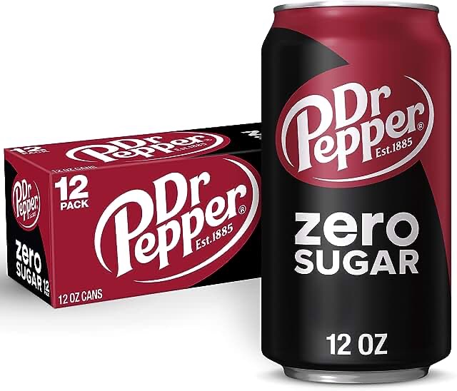DR PEPPER ZERO SUGAR - 12 OZ, 12 PK