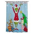 Franco Dr. Seuss The Grinch Holiday 13 Piece Shower Curtain and Ring Set, (100% Officially Licensed Product)