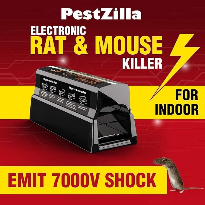 Powerful Electronic RAT Zapper, Emit 7000V Shock
