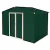 (incomplete) Misopily 8 ft. W x 10 ft. D Metal Garden Sheds for Outdoor Storage with Double Door in Green and White (80 sq. ft.)