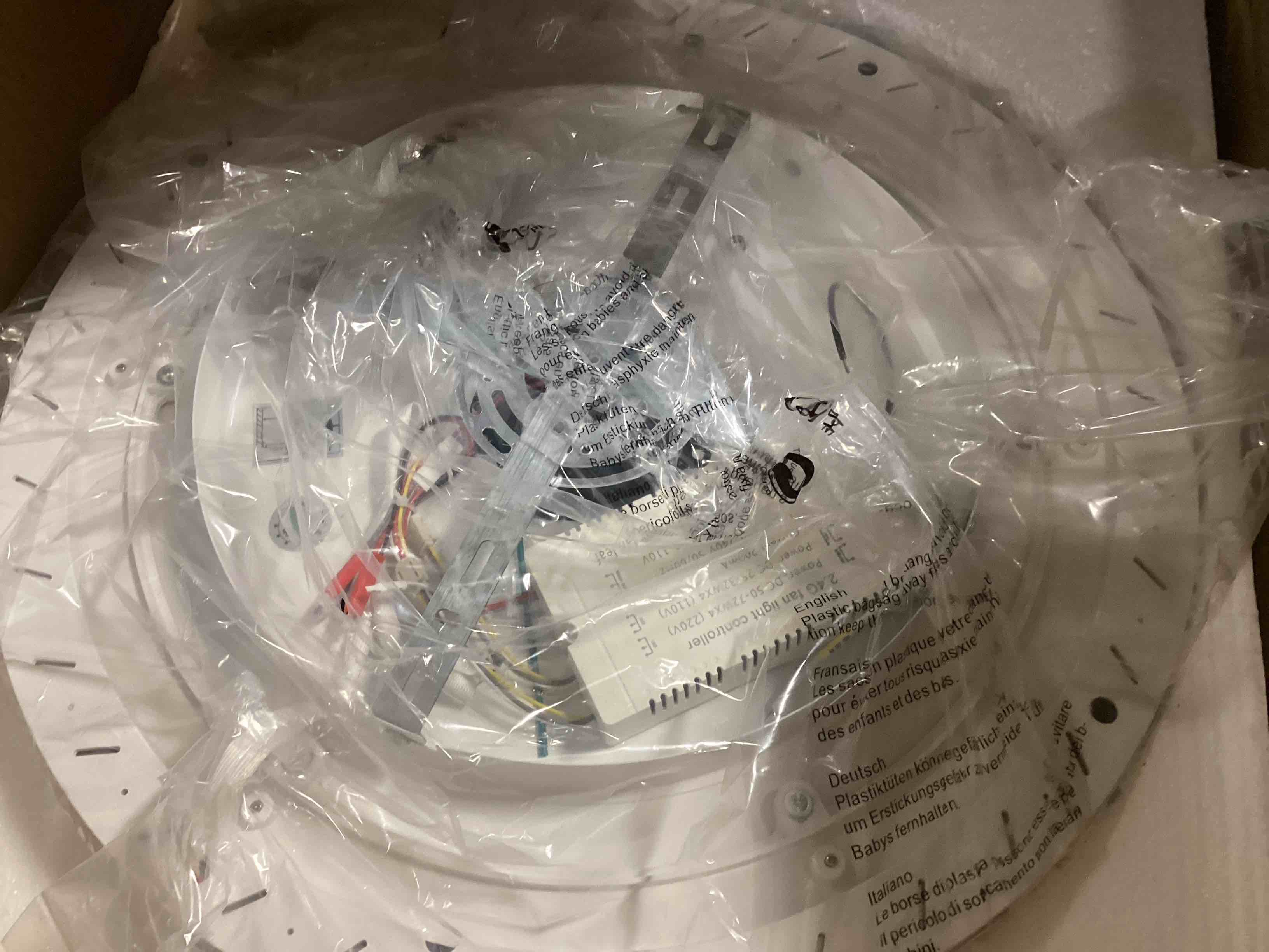 Bella Depot Brown Flush Mount Ceiling Fan Low Profile Lighting 6 Speed