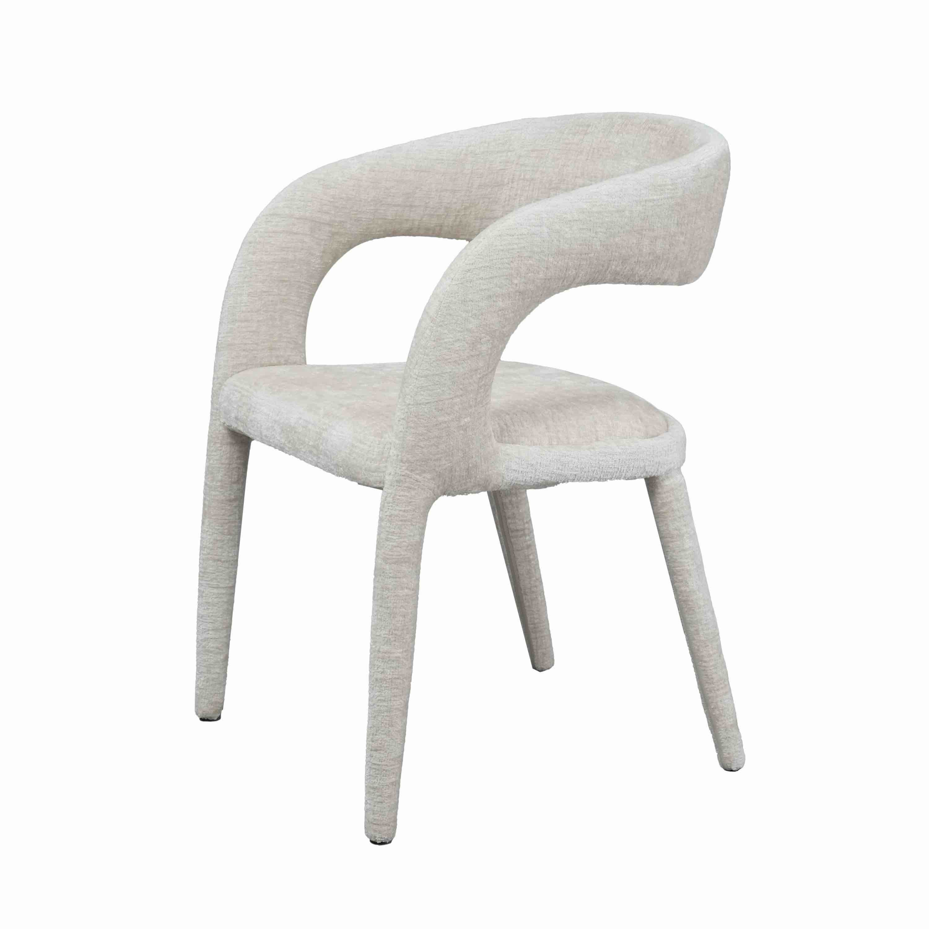 Modrest Faerron - Modern Light Grey Fabric Dining Chair