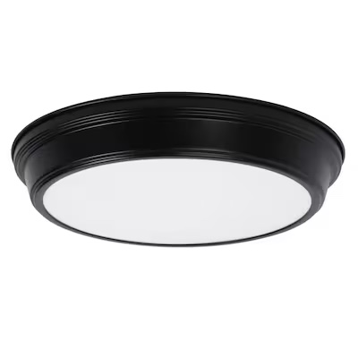 -Project Source Bella Matte Black LED Flush Mount Light