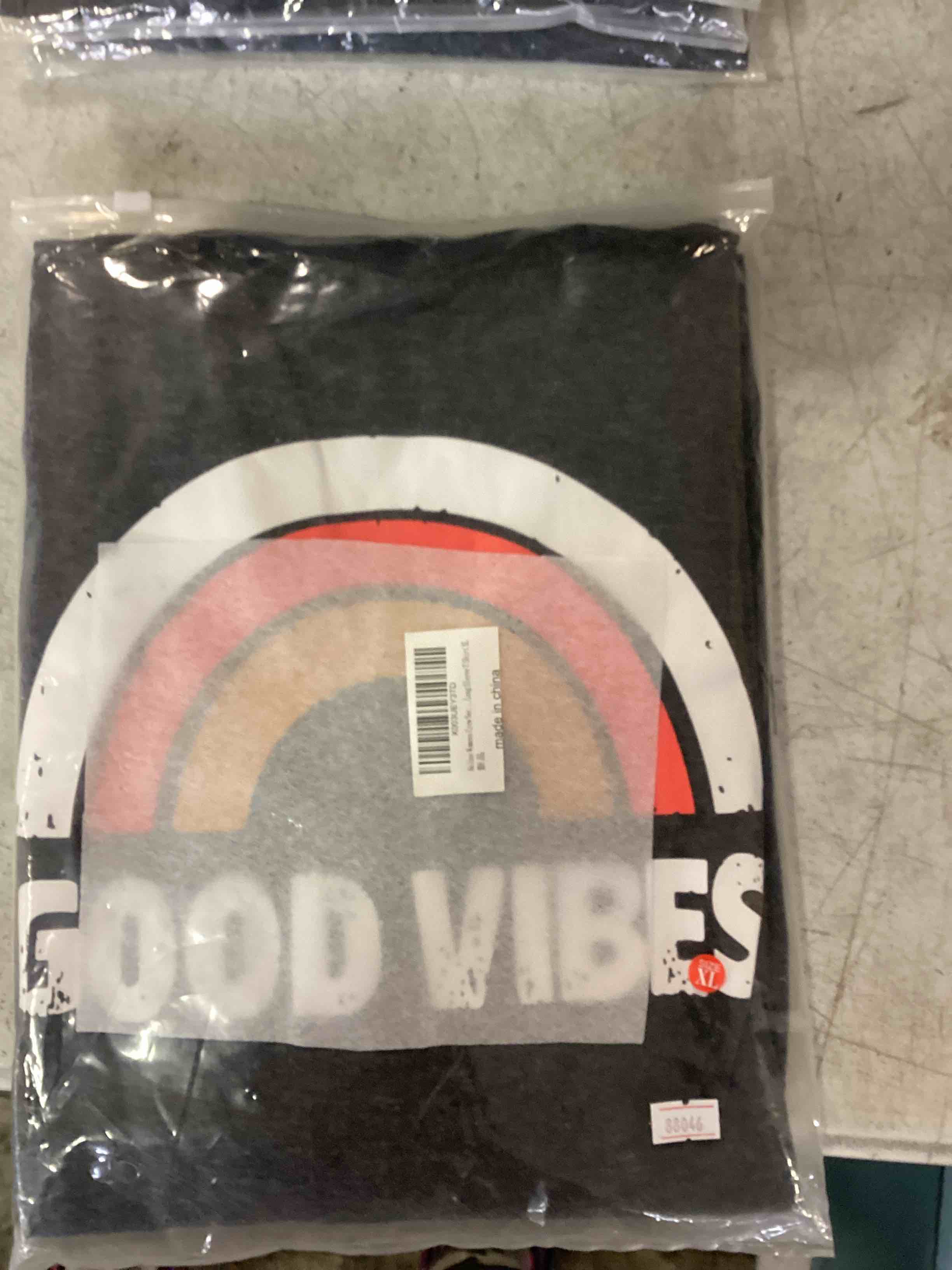 Akihoo Womens Casual Long Sleeve Tunic Tops Crew Neck Shirt Blouses 060 Rainbow Orange X-Large