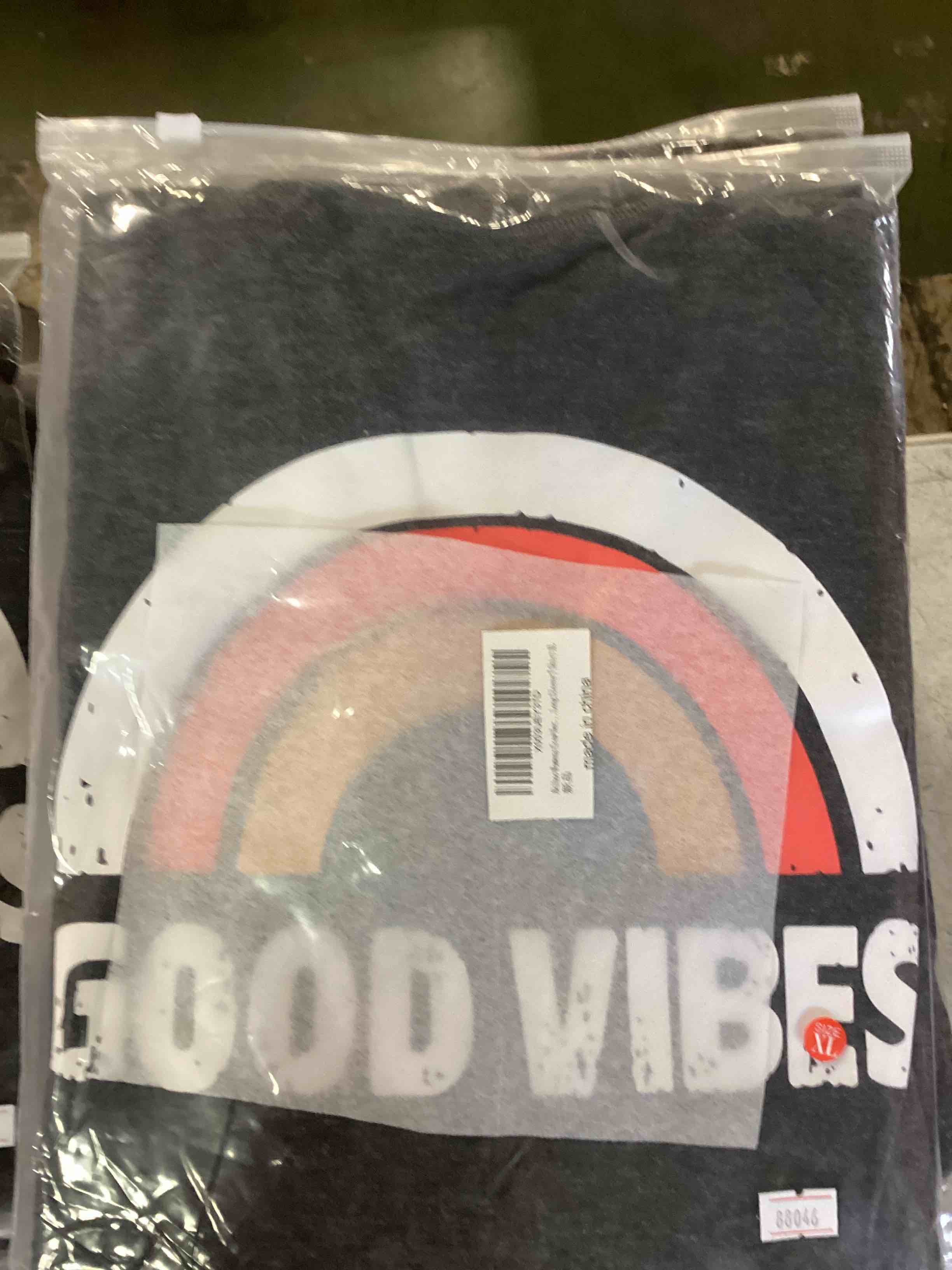 Akihoo Womens Casual Long Sleeve Tunic Tops Crew Neck Shirt Blouses 060 Rainbow Orange Large